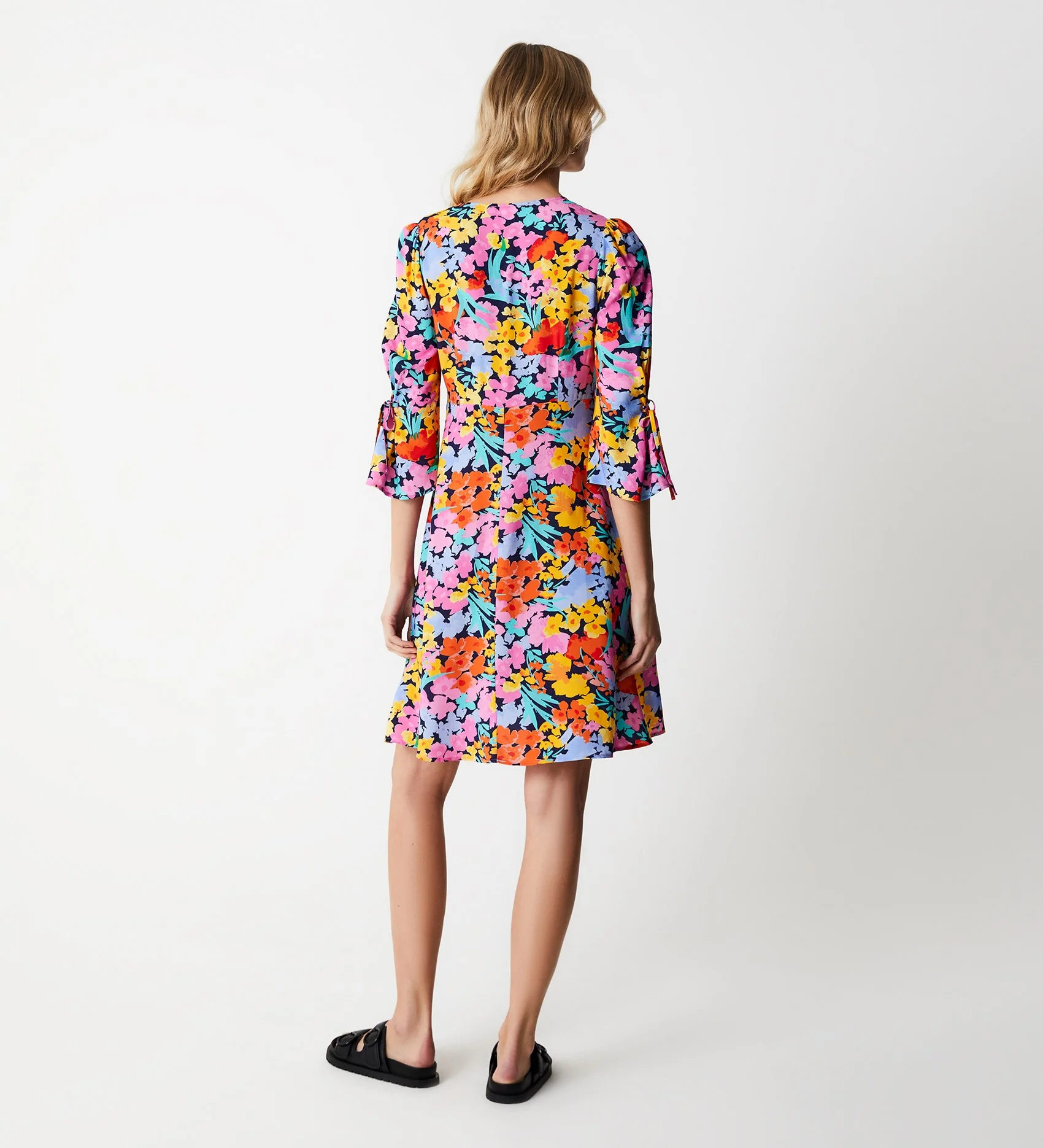 Adalira Floral Meadow Mini Dress - Image 4