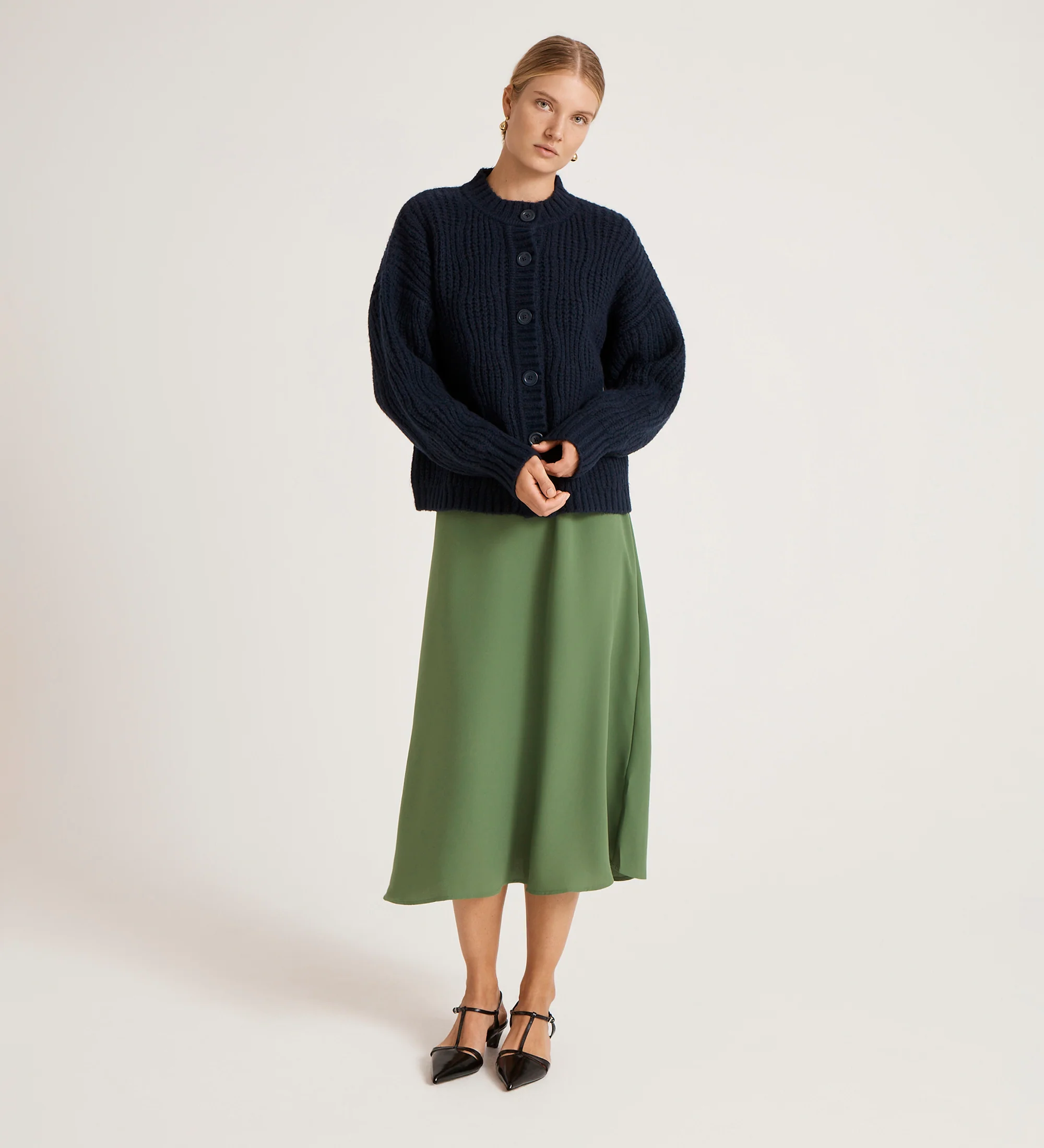 Ailsa Navy Knitted Cardigan - Image 2