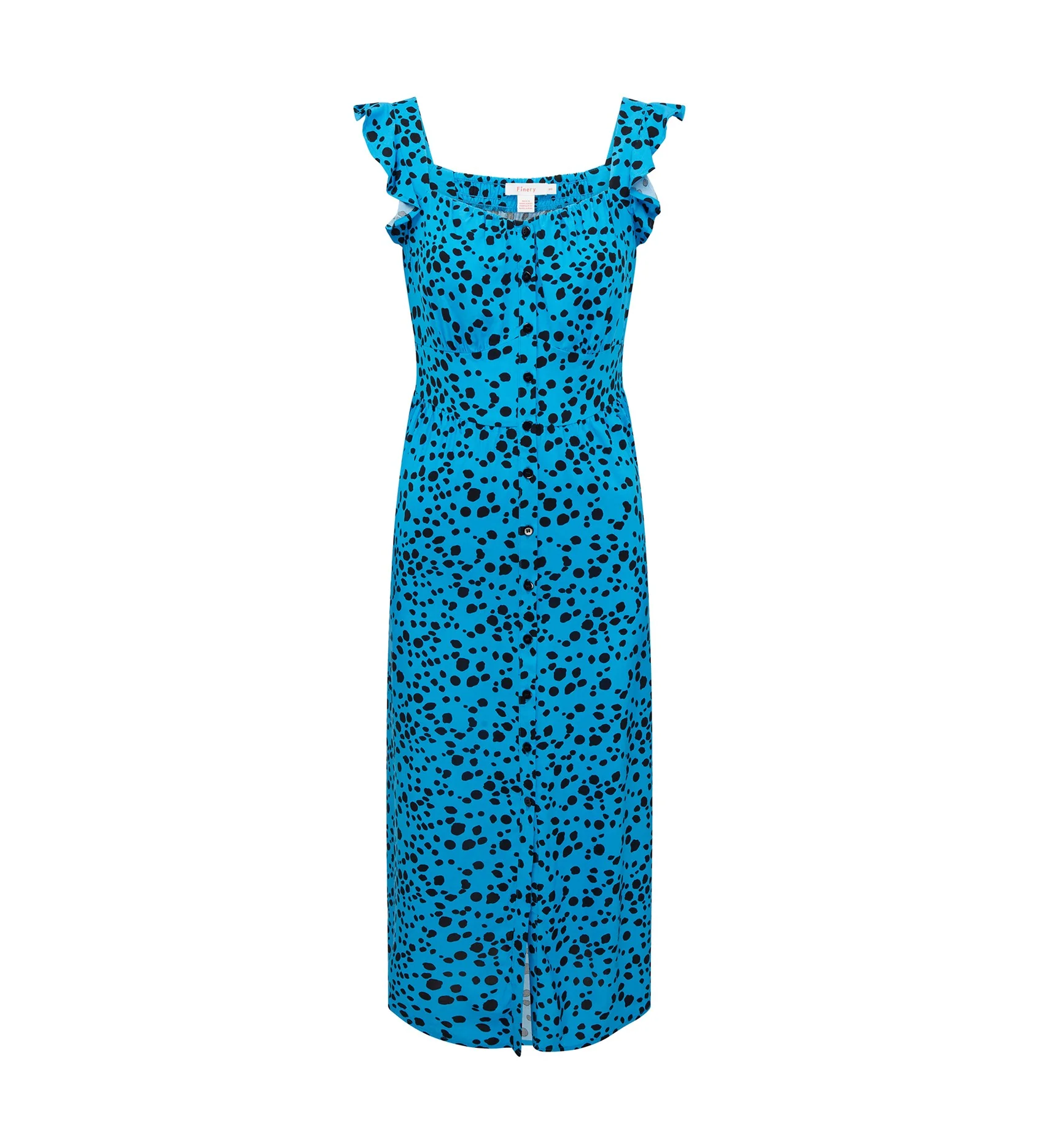 Ania Blue Animal Midi Dress - Image 5