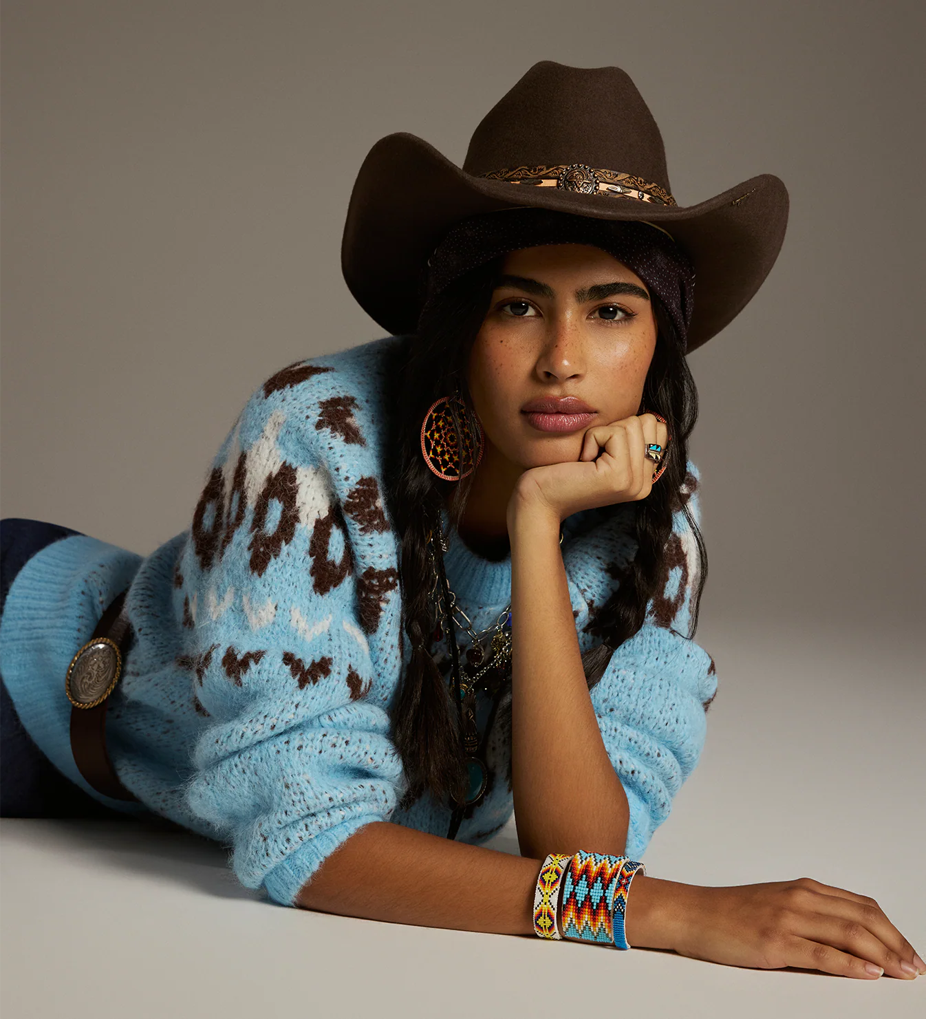 Belina Blue Knitted Jumper - Image 2