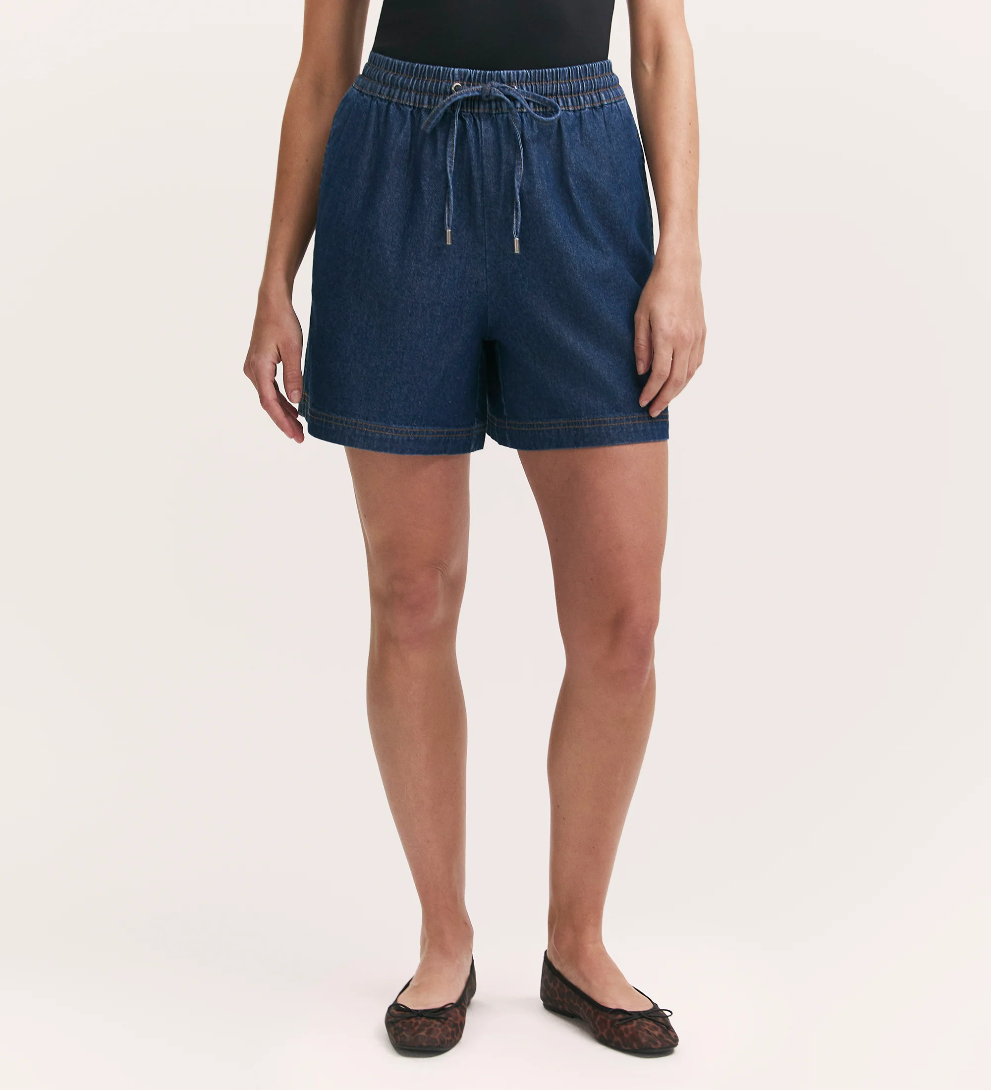 Britney Indigo Denim Shorts - Image 3
