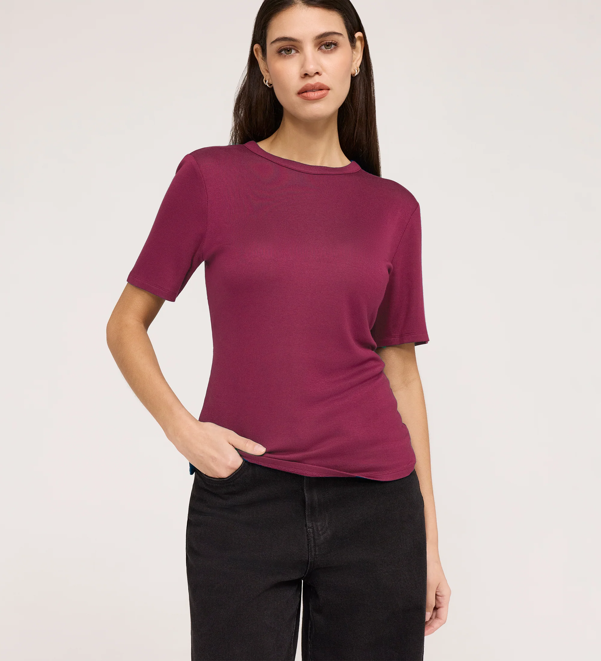 Cherry Pink Short Sleeve Jersey T-Shirt - Image 4