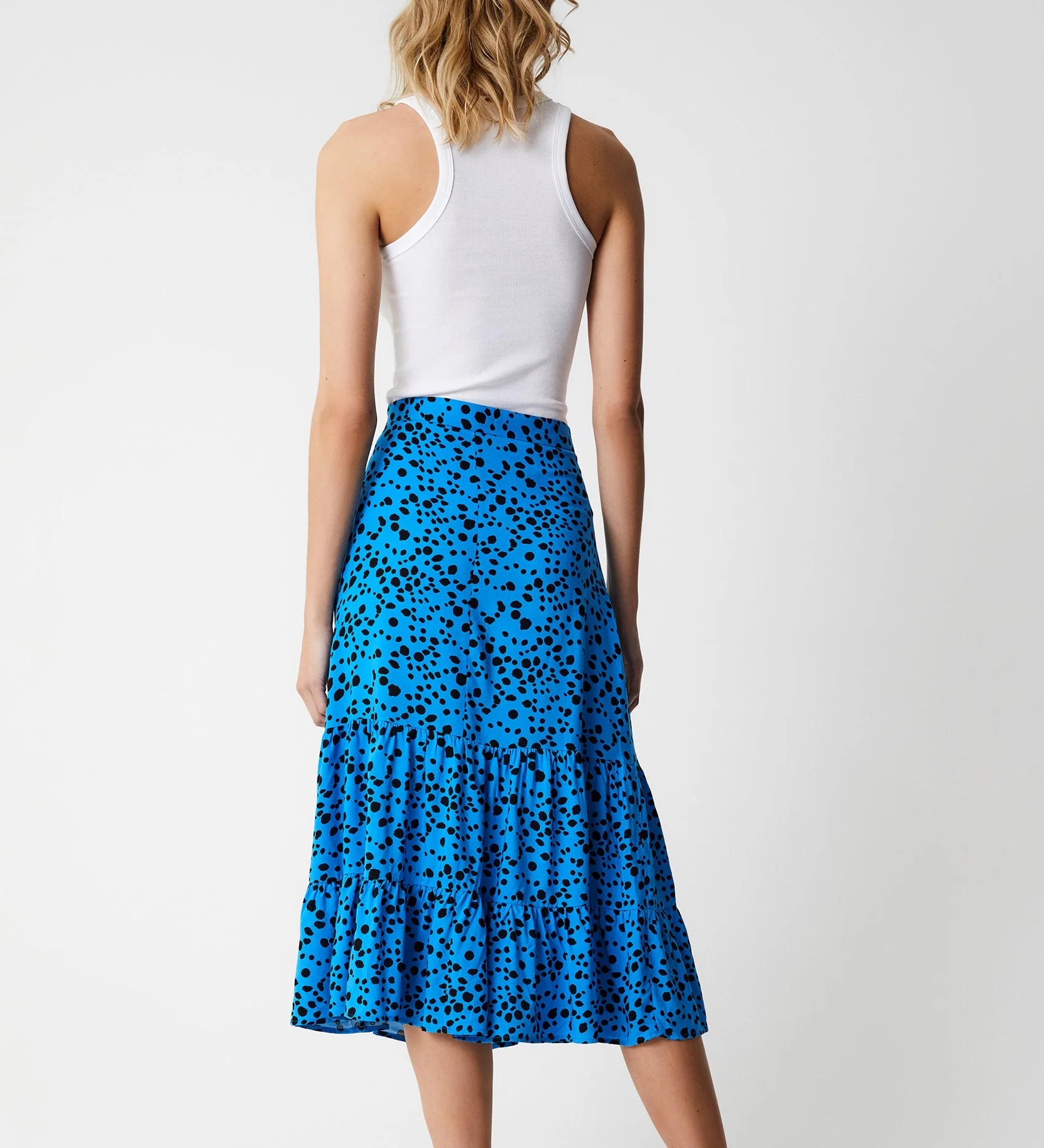 Dawn Blue Animal Midi Skirt - Image 4