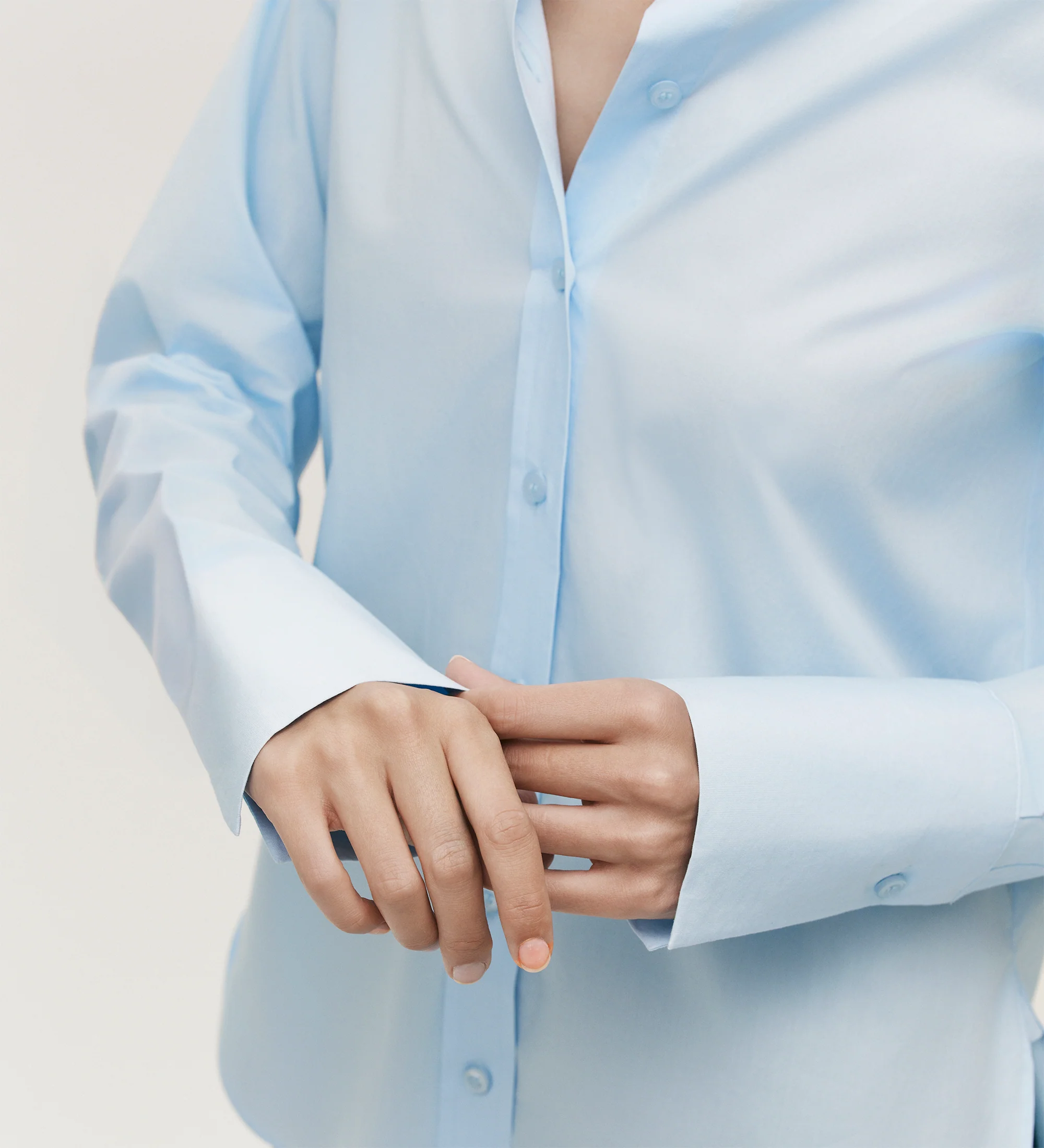 Dillon Blue Cotton Shirt - Image 4