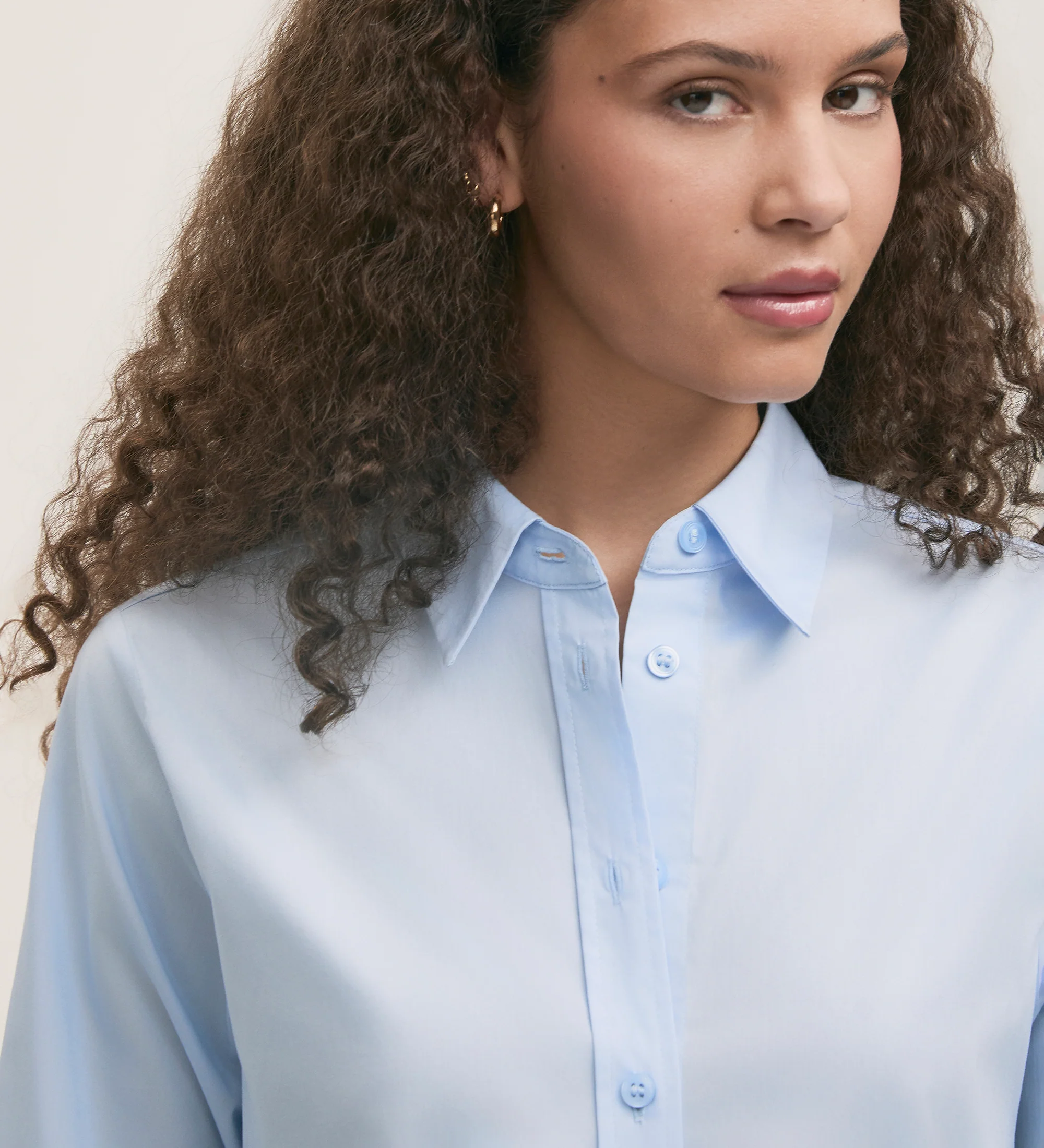 Dillon Light Blue Cotton Shirt - Image 3
