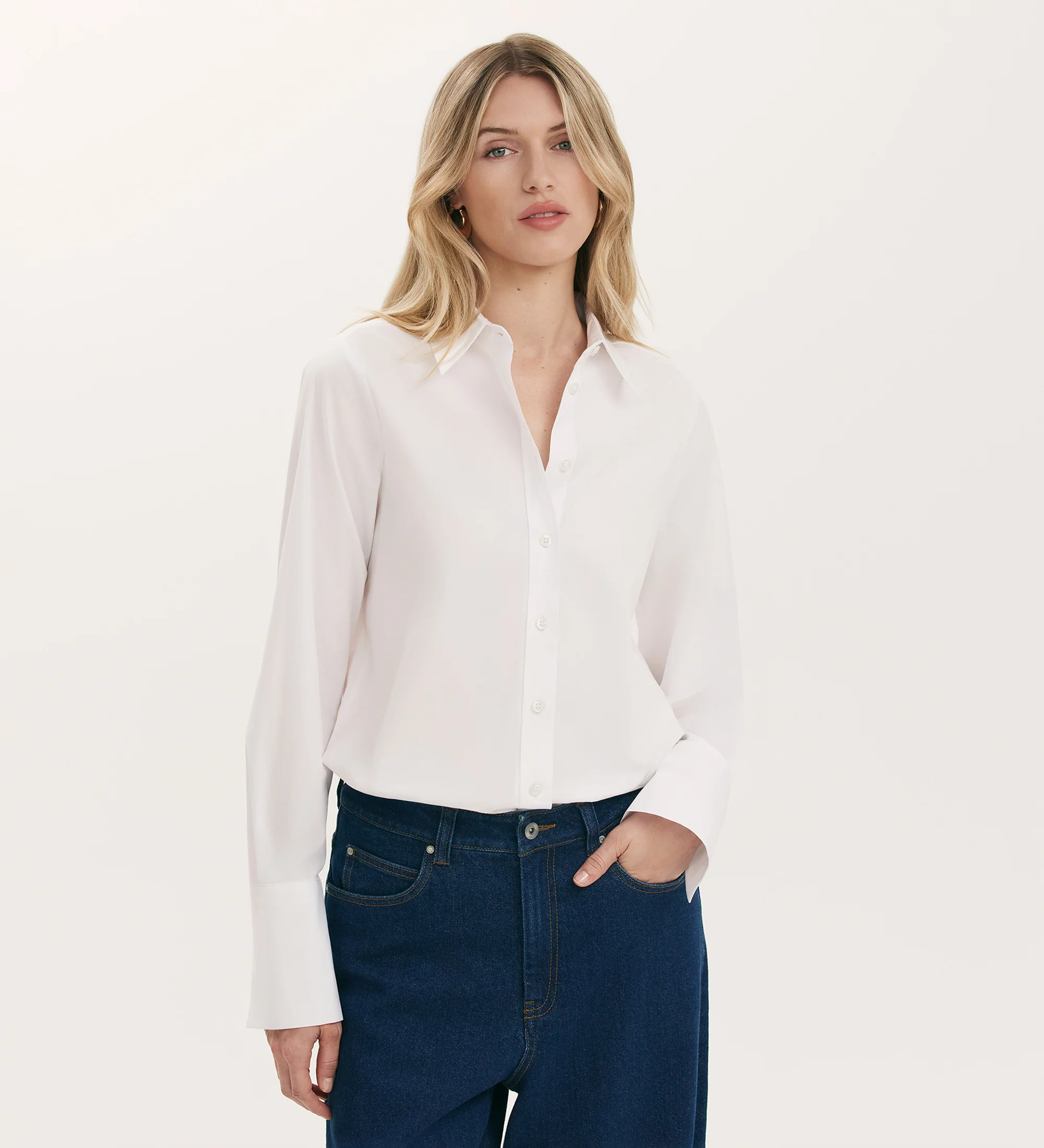 Dillon White Cotton Shirt - Image 3