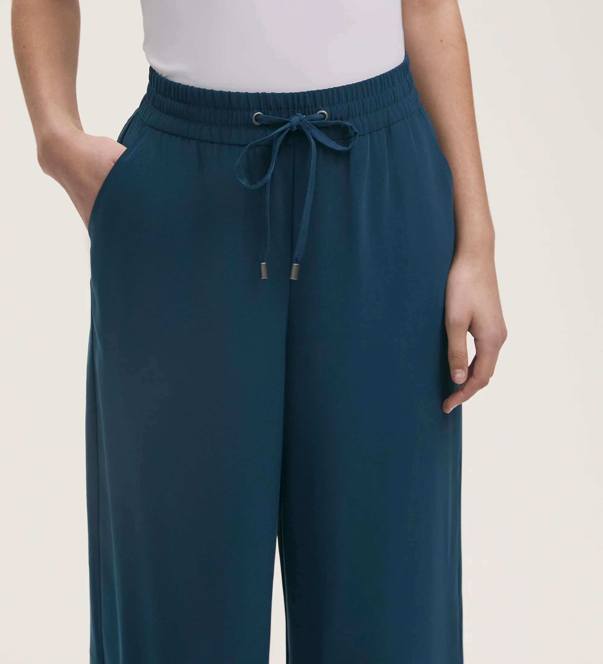 Dixie Indigo Wide Leg Trousers - Image 2