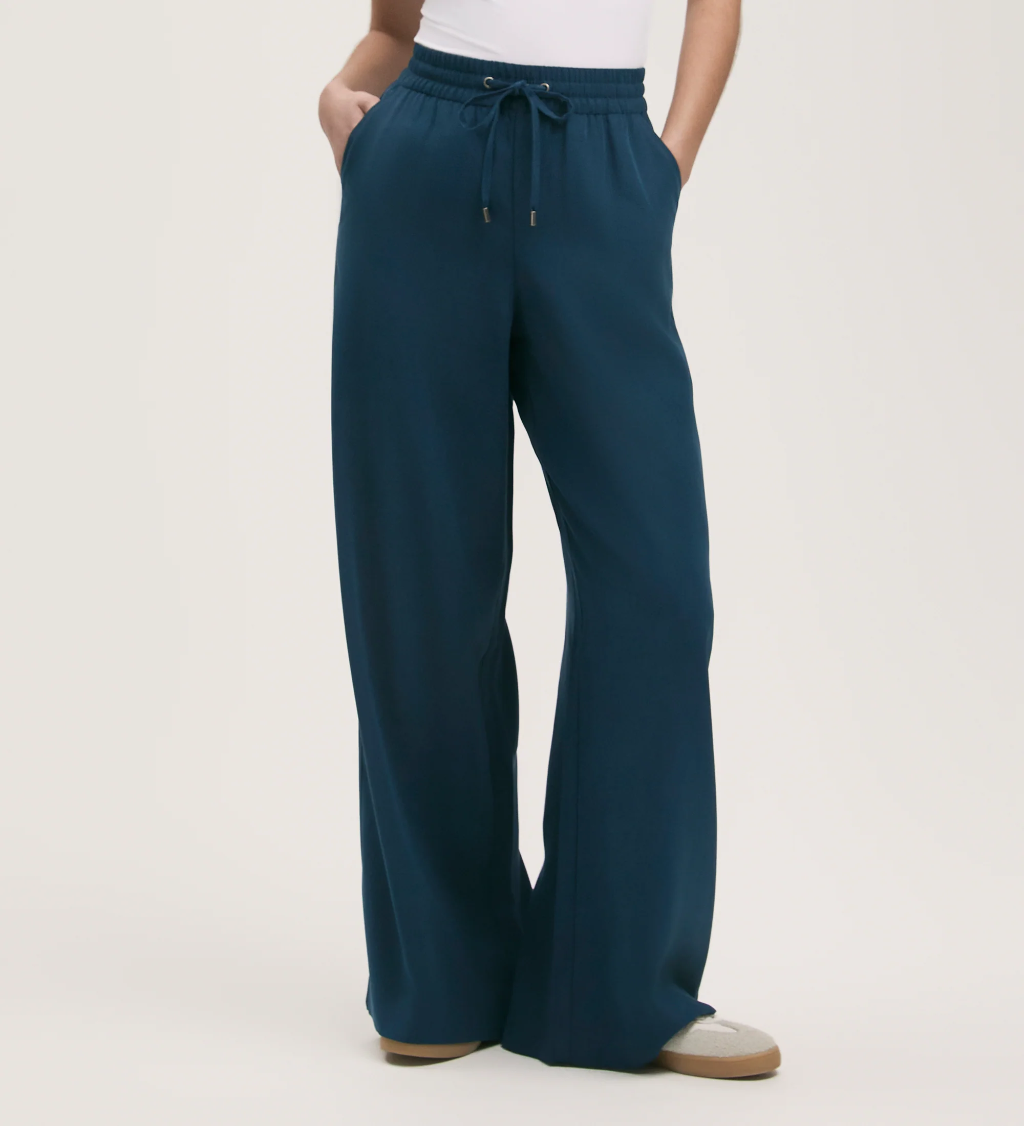 Dixie Indigo Wide Leg Trousers - Image 3