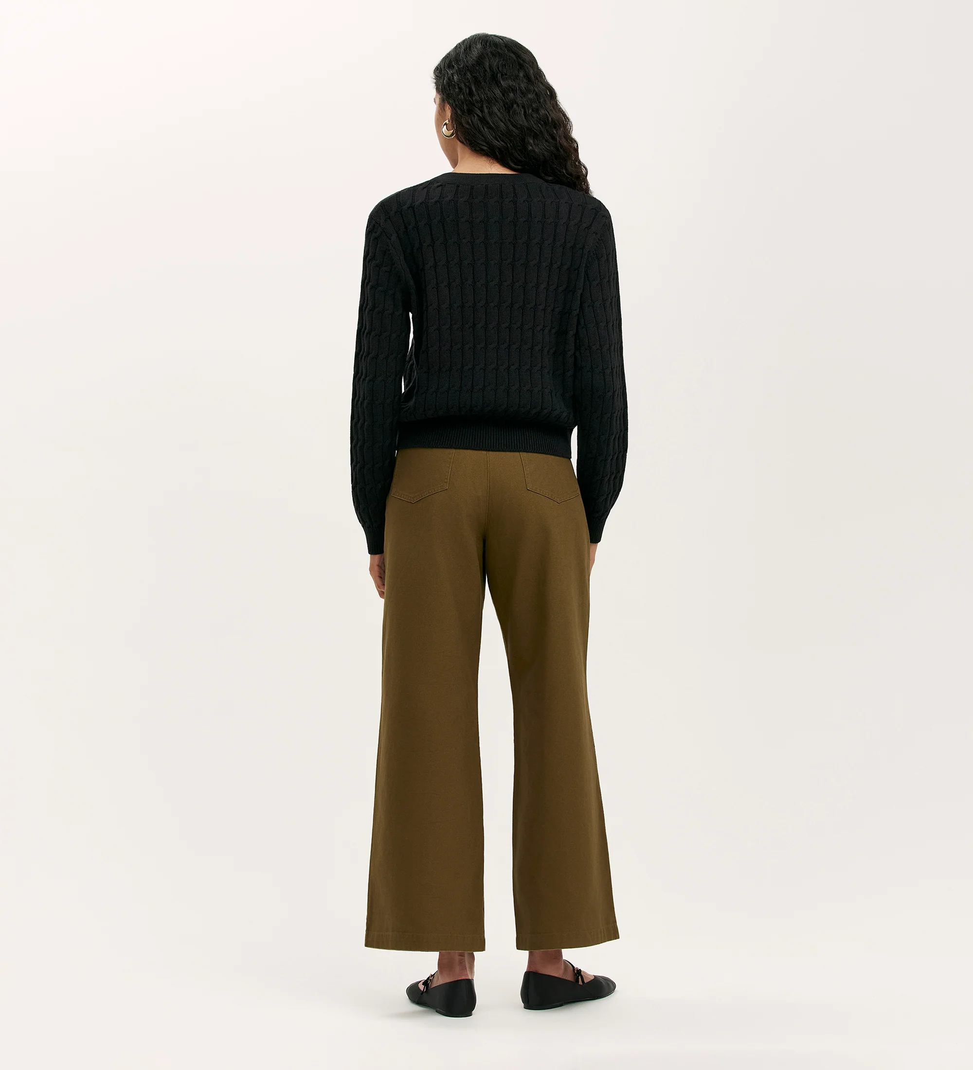 Elaine Black Knitted Cardigan - Image 4