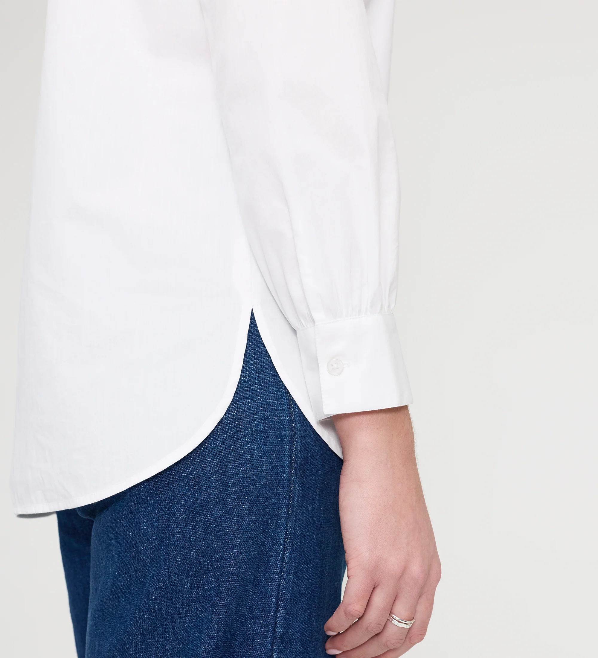 Elizabeth White Cotton Ruffle Detail Shirt - Image 4