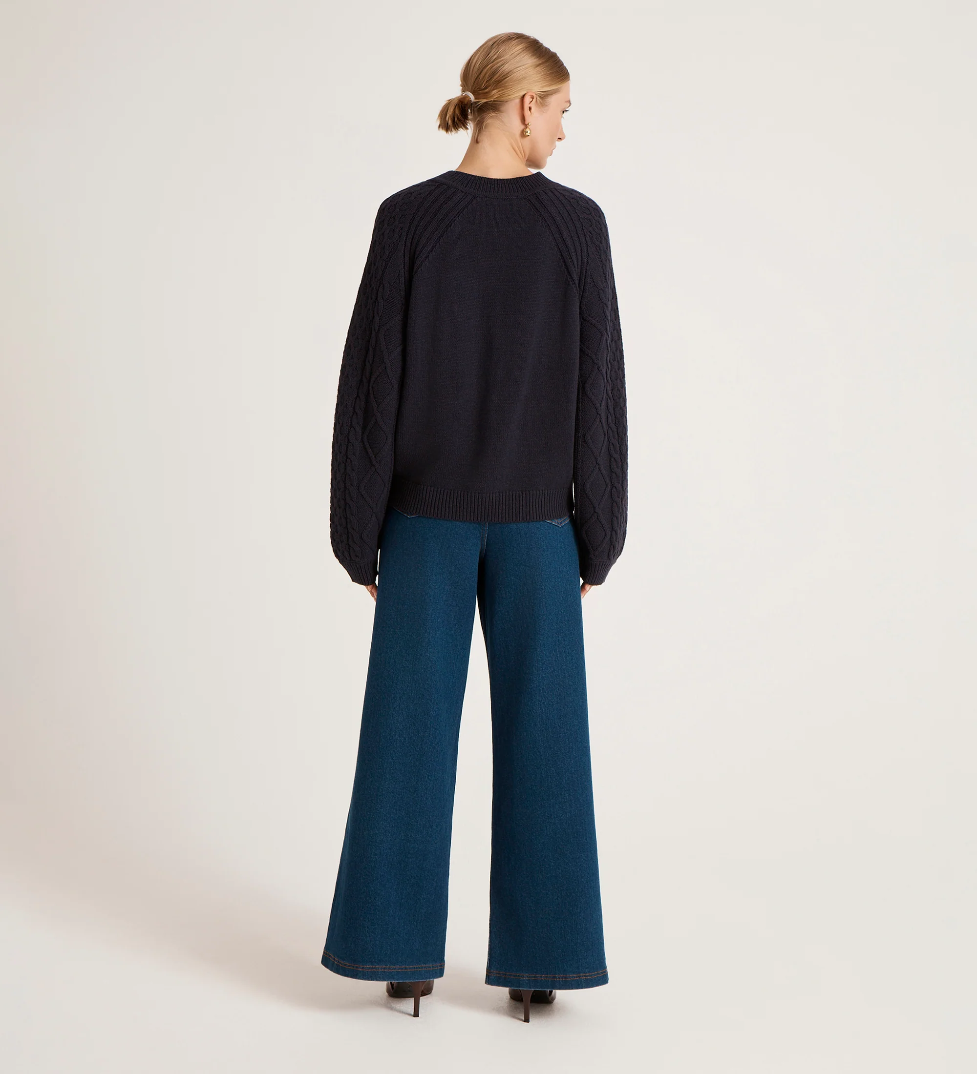 Ellie Navy Knitted Jumper - Image 5