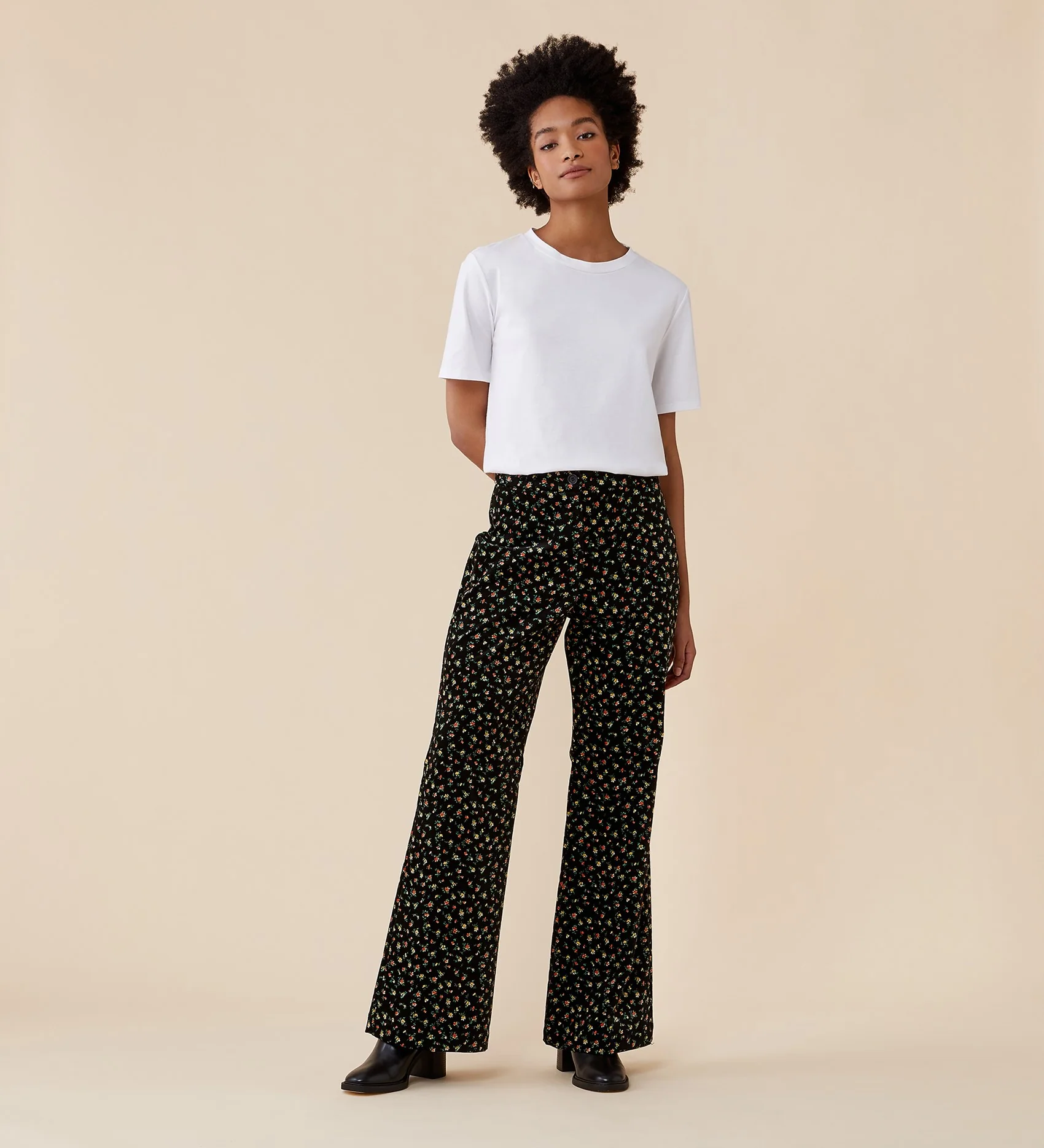 Emsley Printed Velveteen Trousers - Image 3