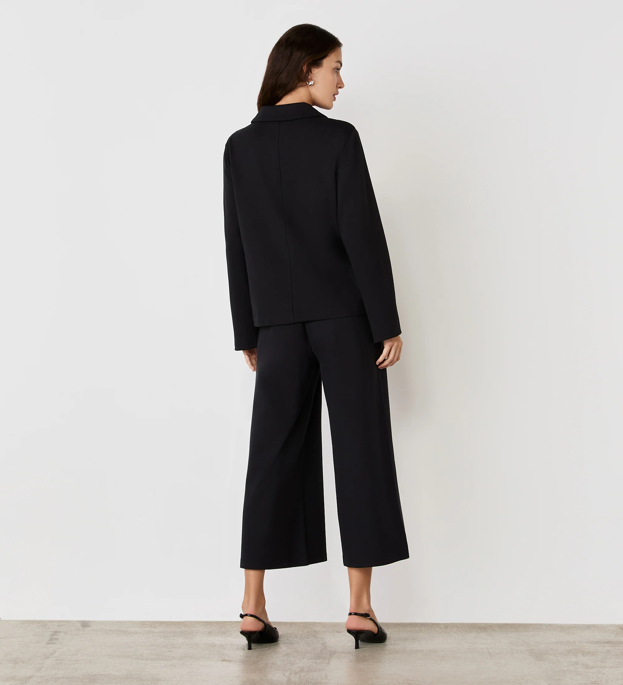 Enola Black Ponte Jersey Jacket - Image 4