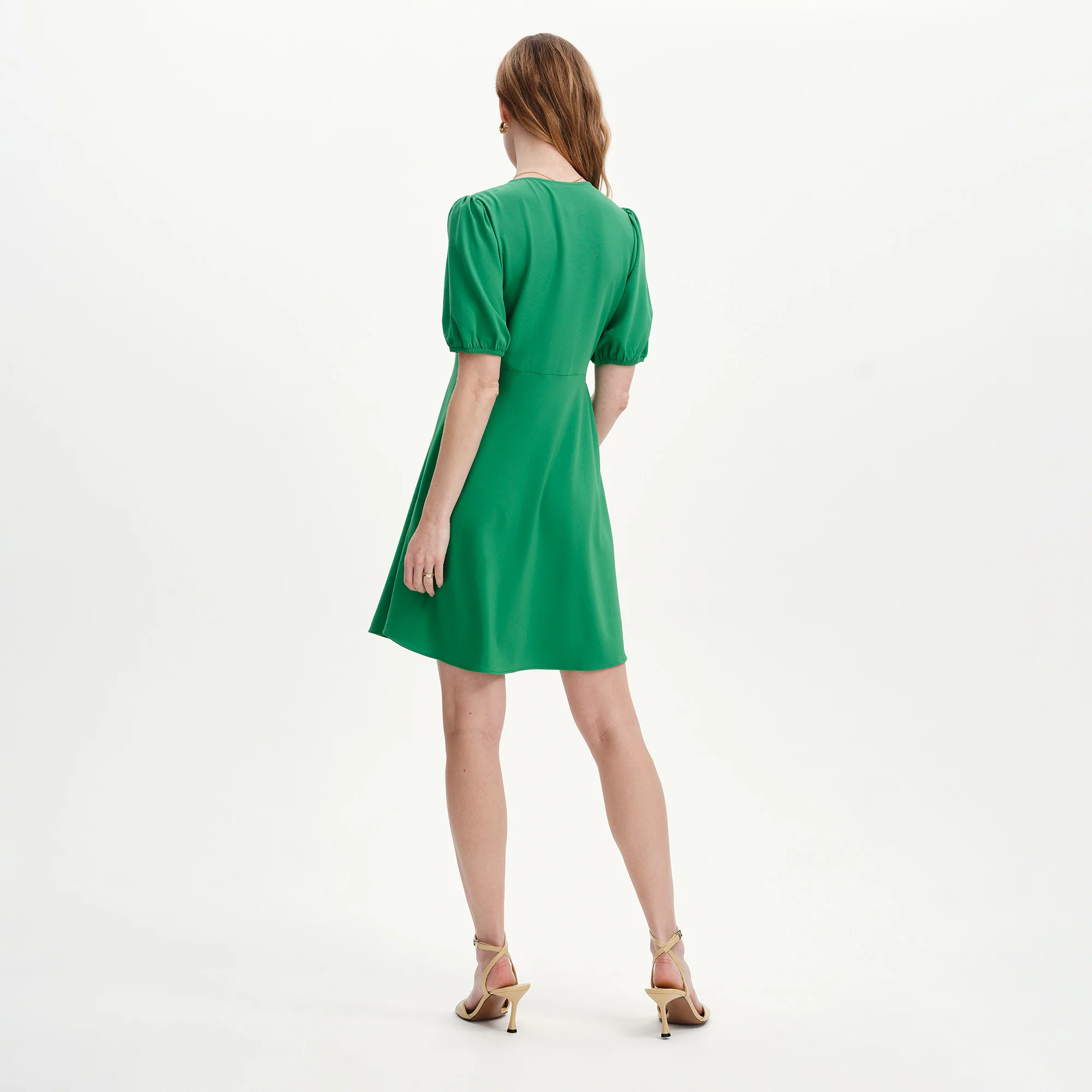 Ensley Green Button Through Short Dress - Image 6