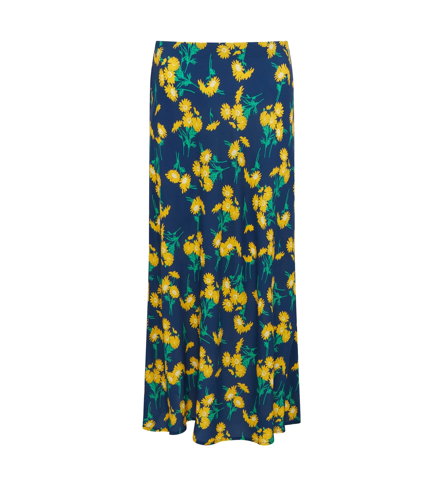 Evelyn Navy Daisy Midi Skirt - Image 5