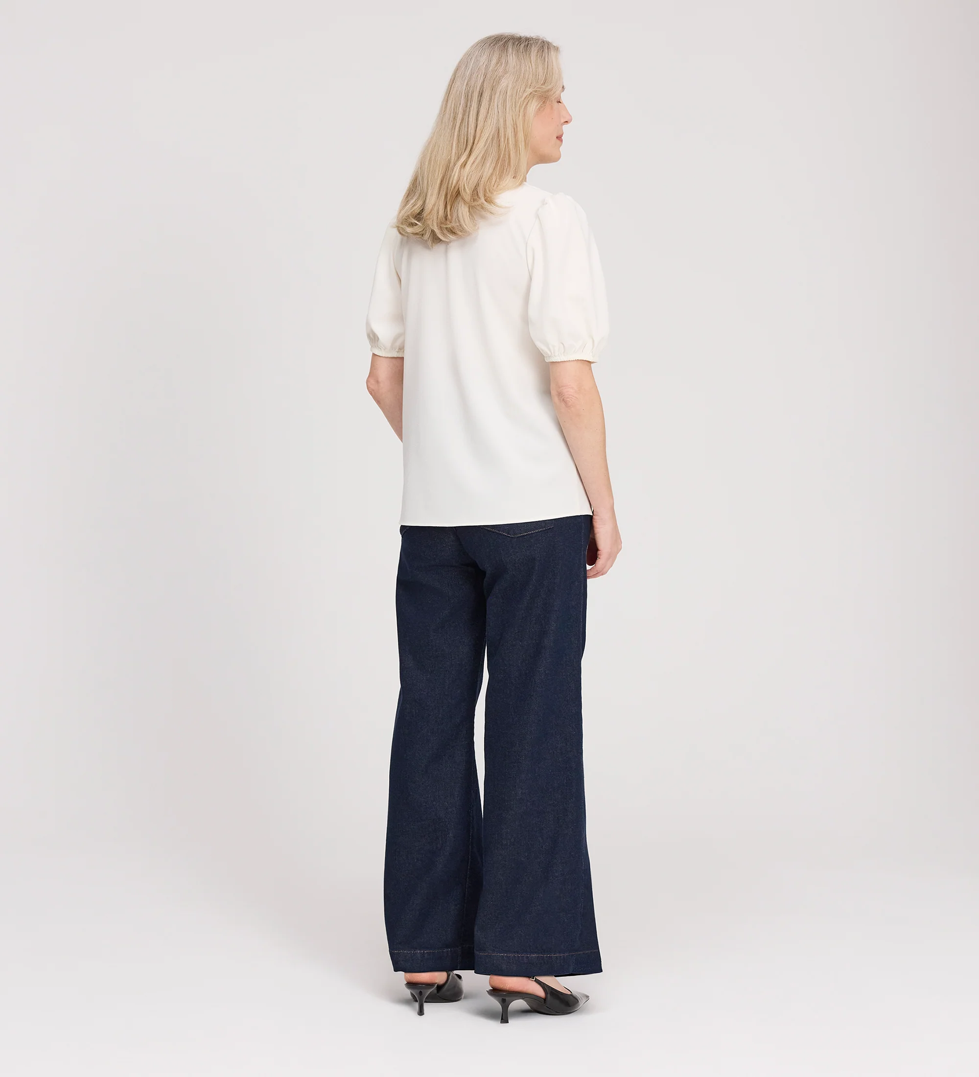 Fleur Ivory Button Down Short Sleeve Top - Image 4