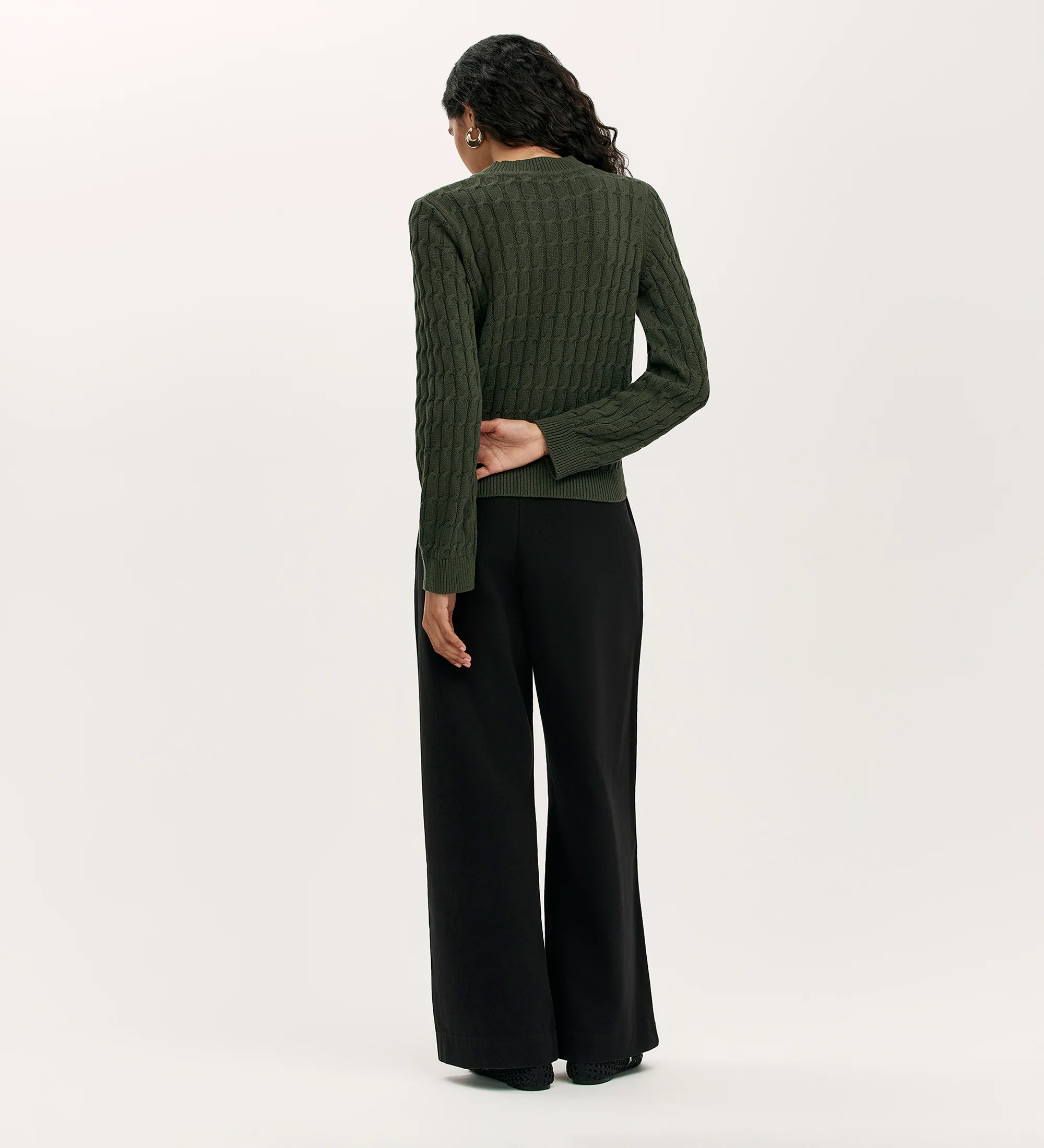 Frida Forest Green Knitted Jumper - Image 4