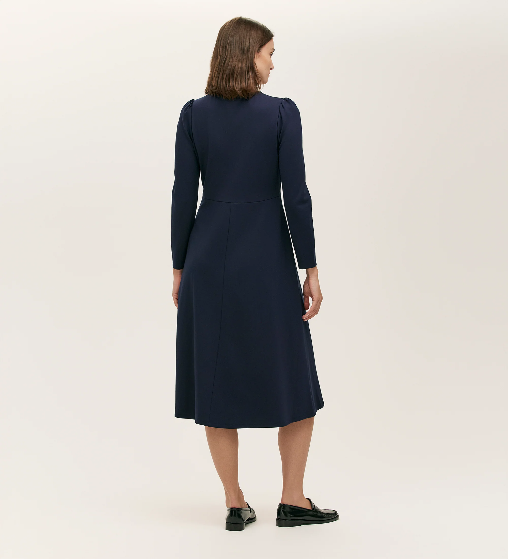 Gilly Navy Ponte Jersey Midi Dress - Image 4