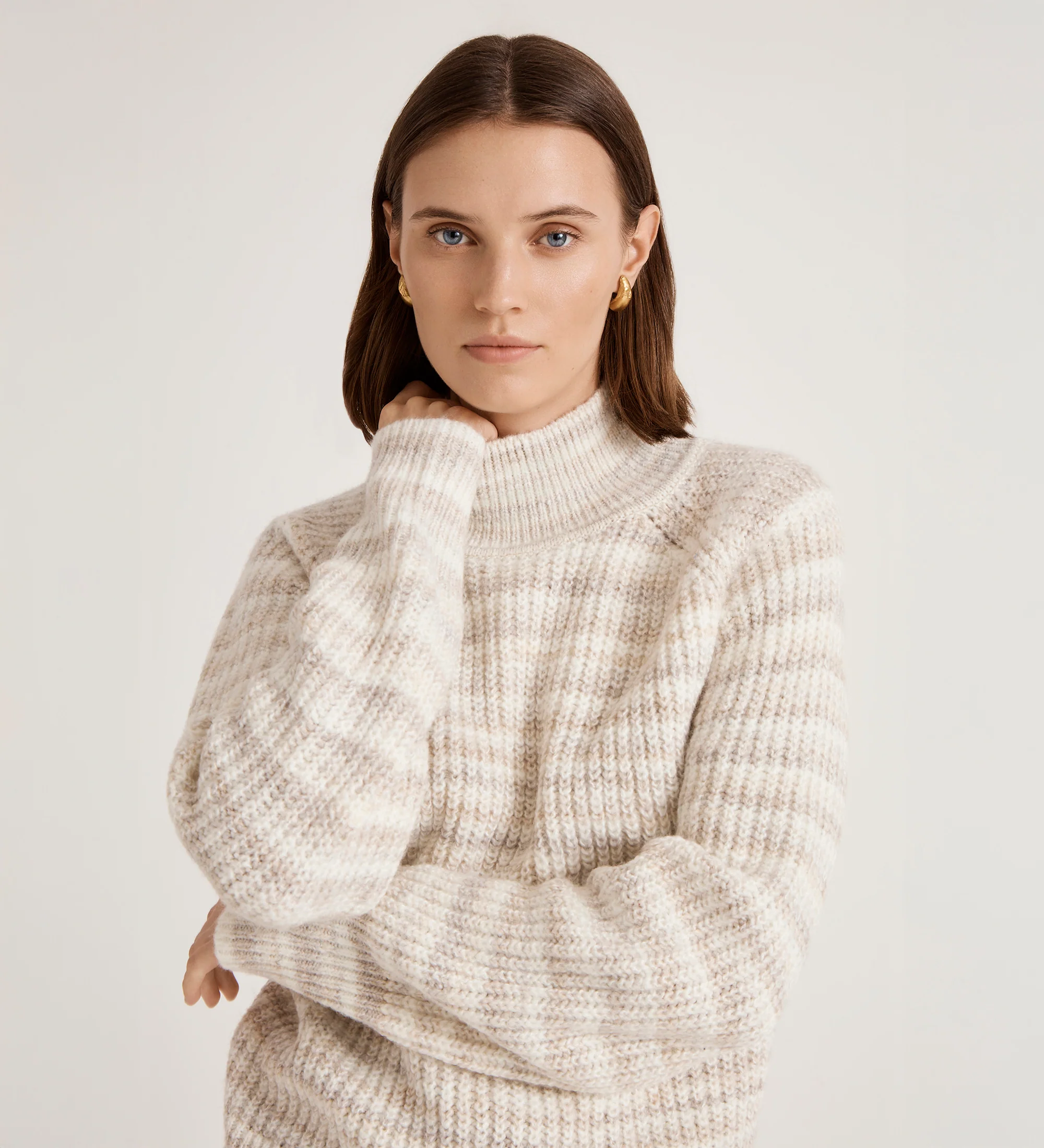 Helen Ivory Stripe Knitted Jumper - Image 3