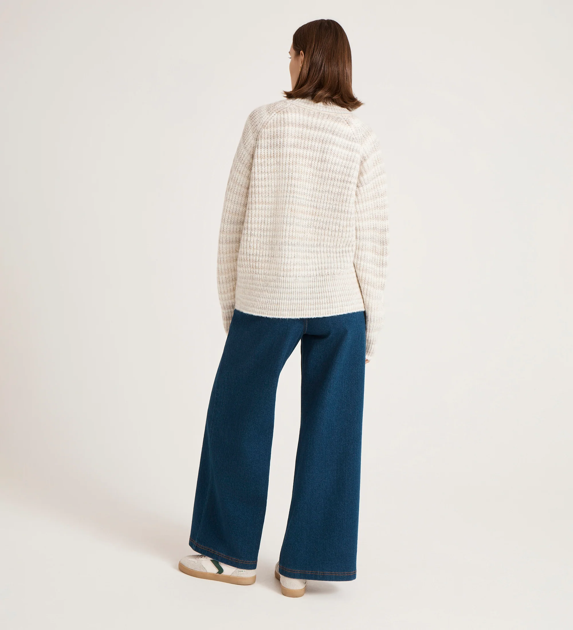 Helen Ivory Stripe Knitted Jumper - Image 4