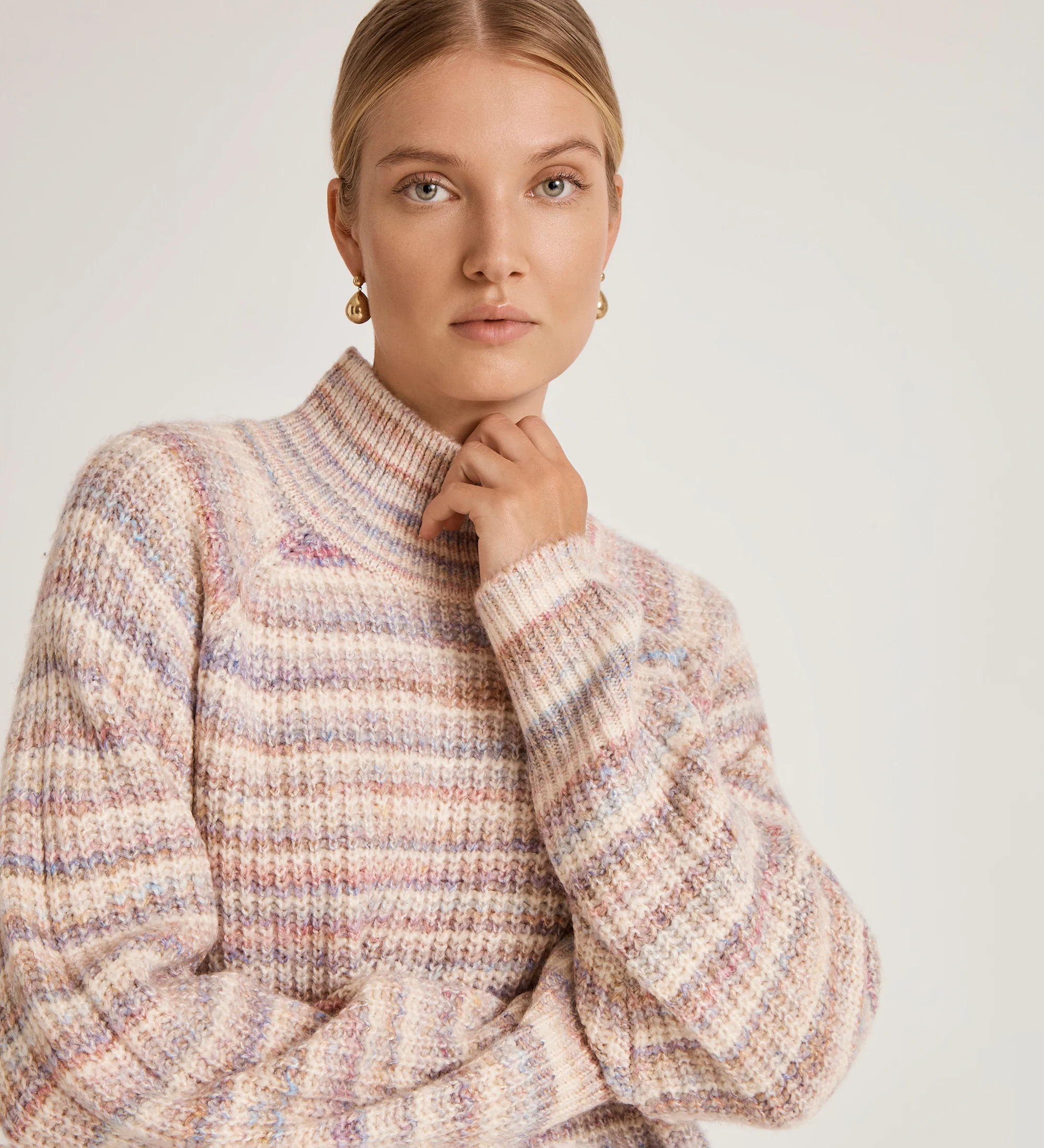 Helen Pink Stripe Knitted Jumper - Image 3