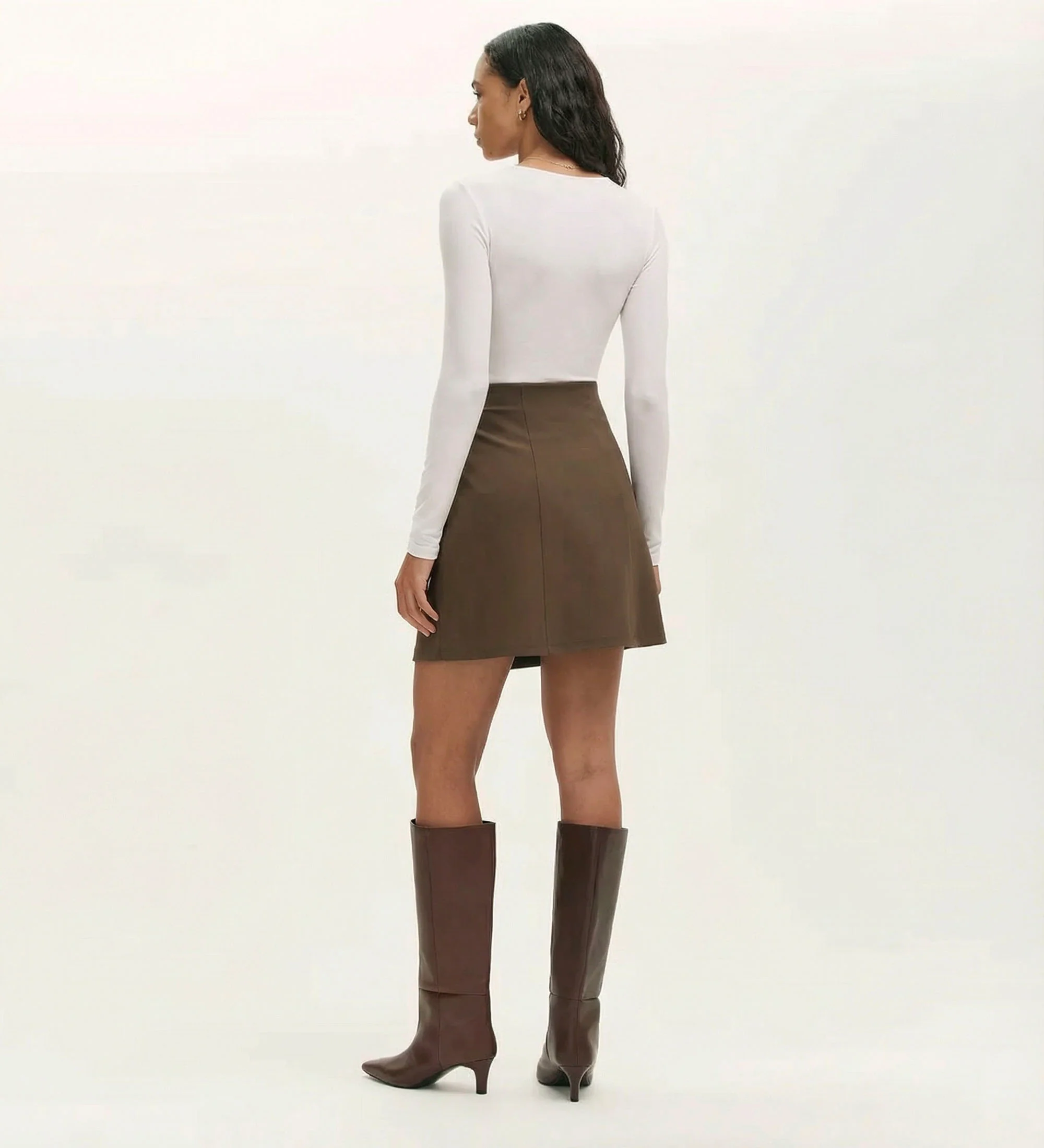 Helia Mole Ponte Jersey Mini Skirt - Image 4