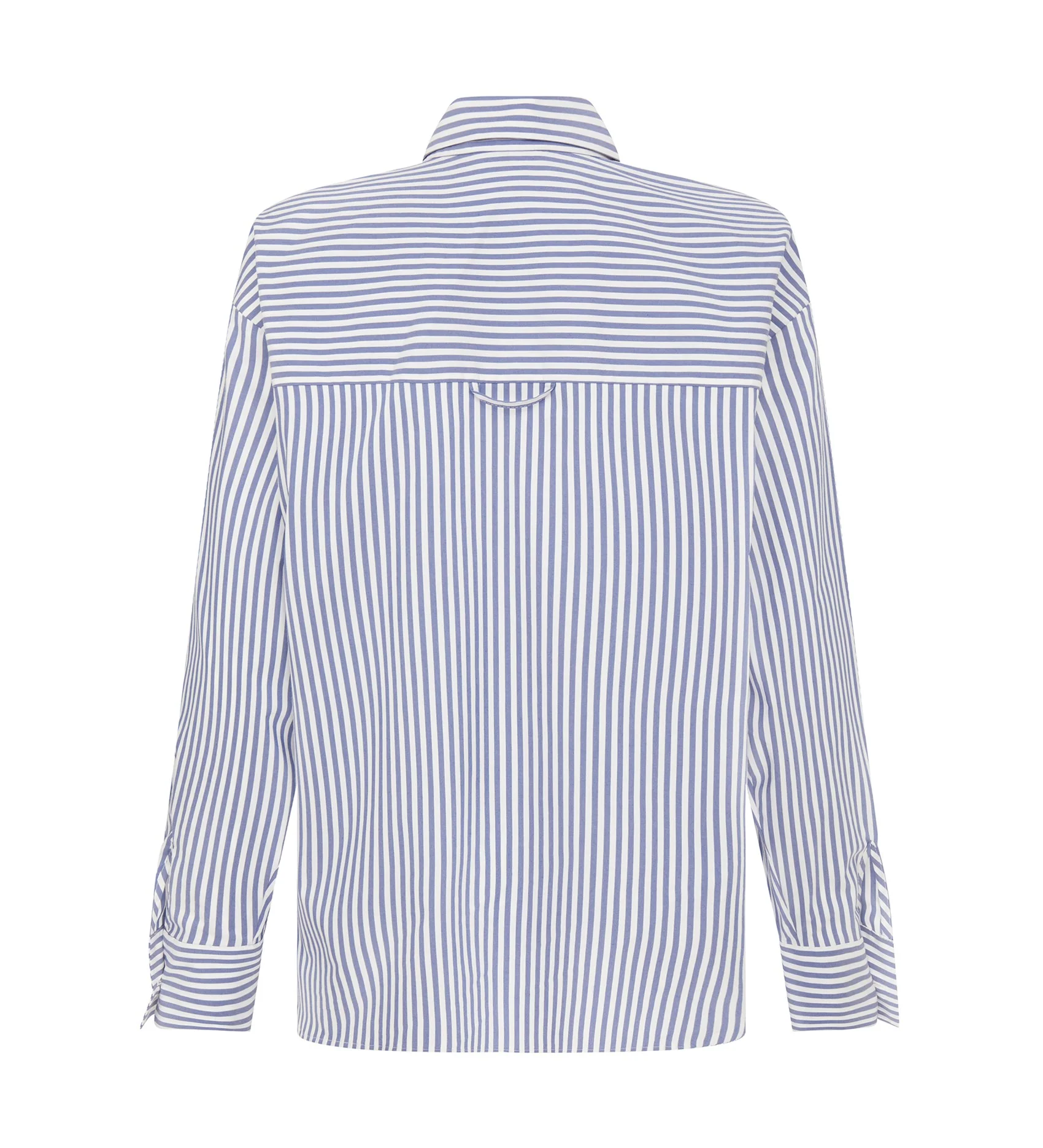 Jake Navy Stripe Boyfriend Shirt - Image 5