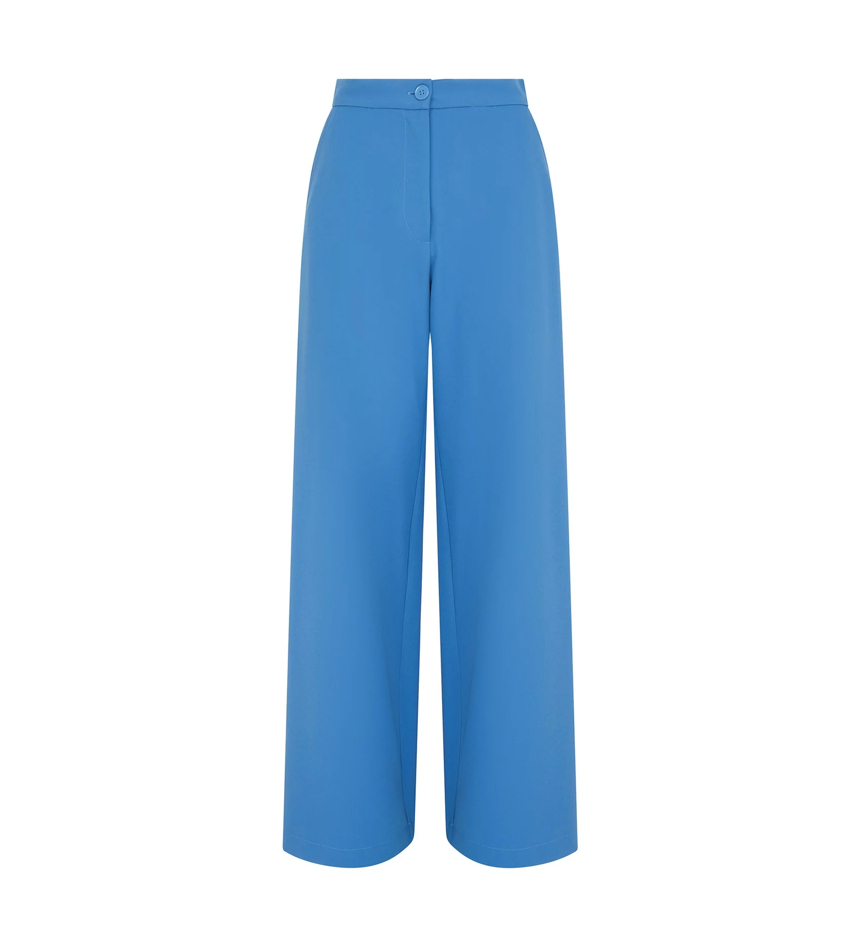 Kaden Cornflower Blue Wide Leg Trousers - Image 5