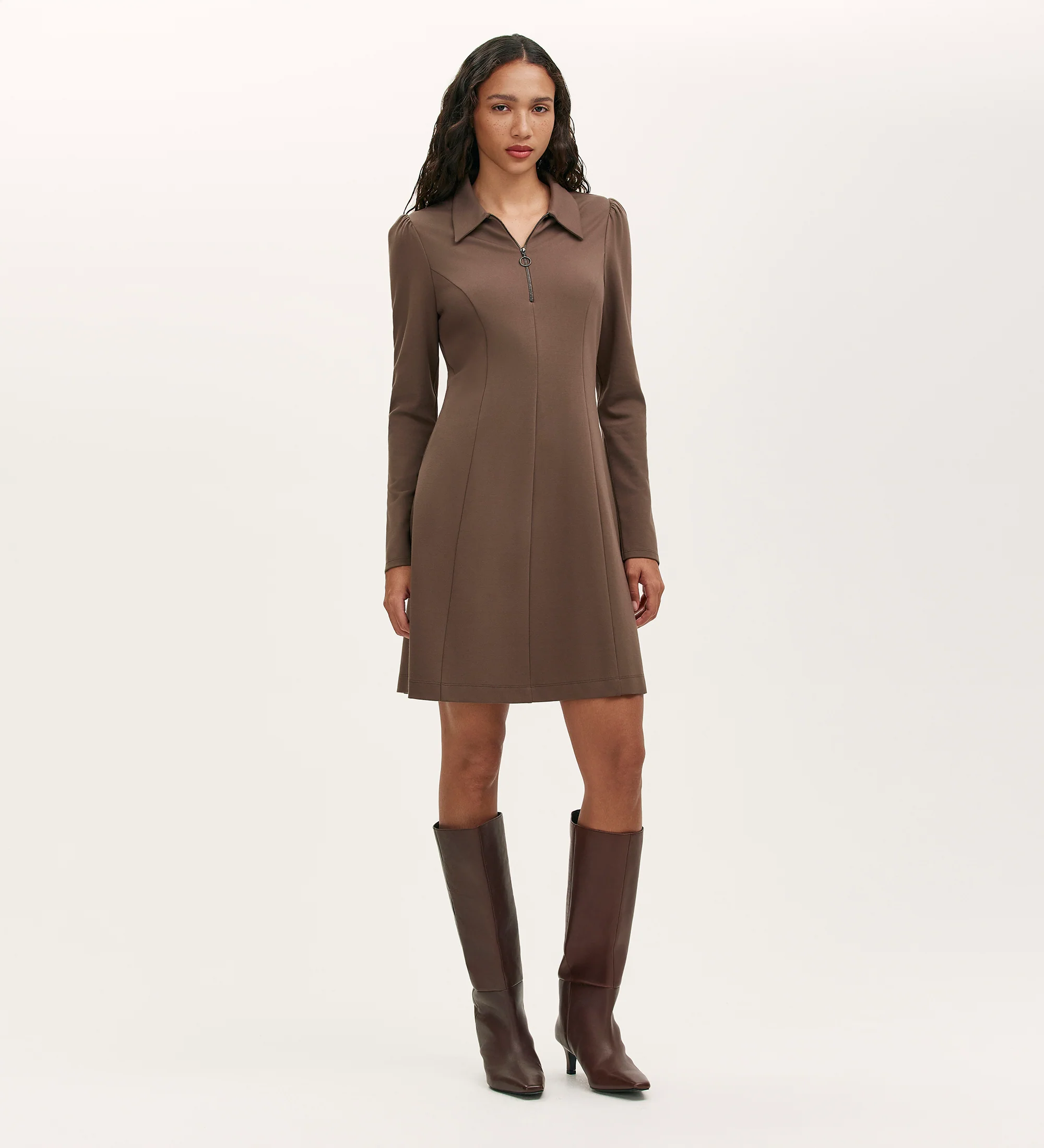 Lea Mole Ponte Jersey Short Dress - Image 3