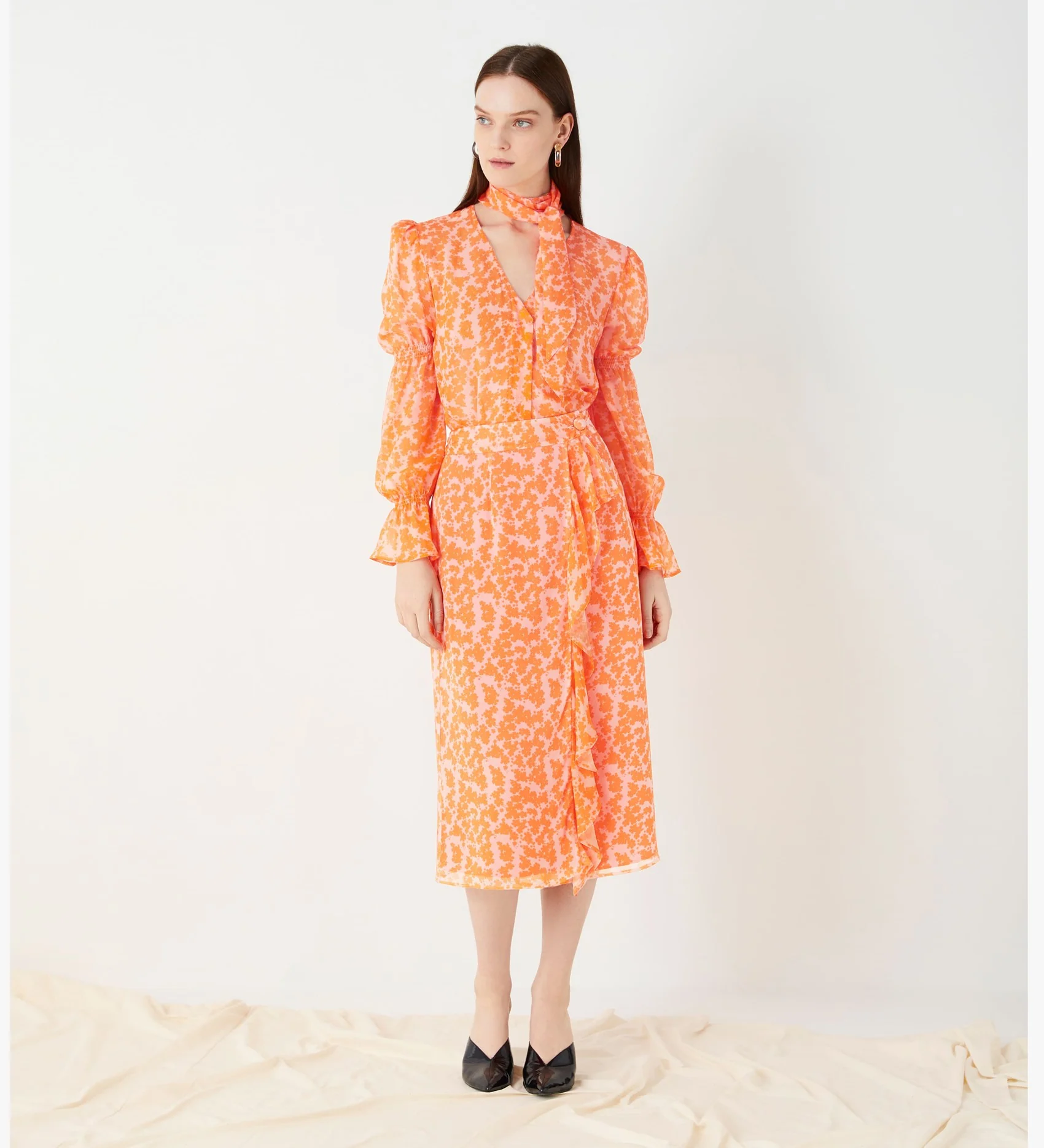Lisson Georgette Wrap Skirt - Image 2