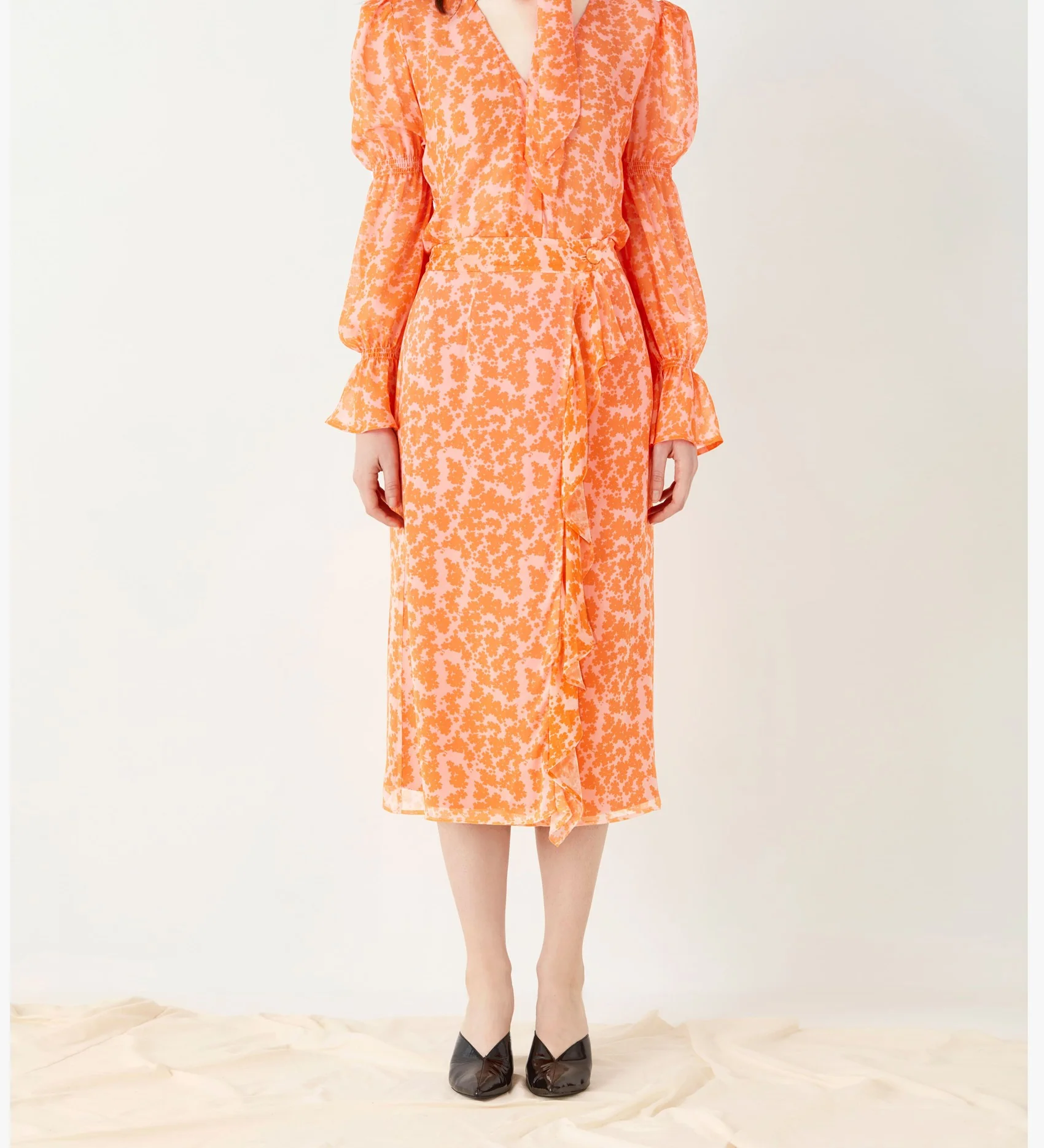 Lisson Georgette Wrap Skirt - Image 4