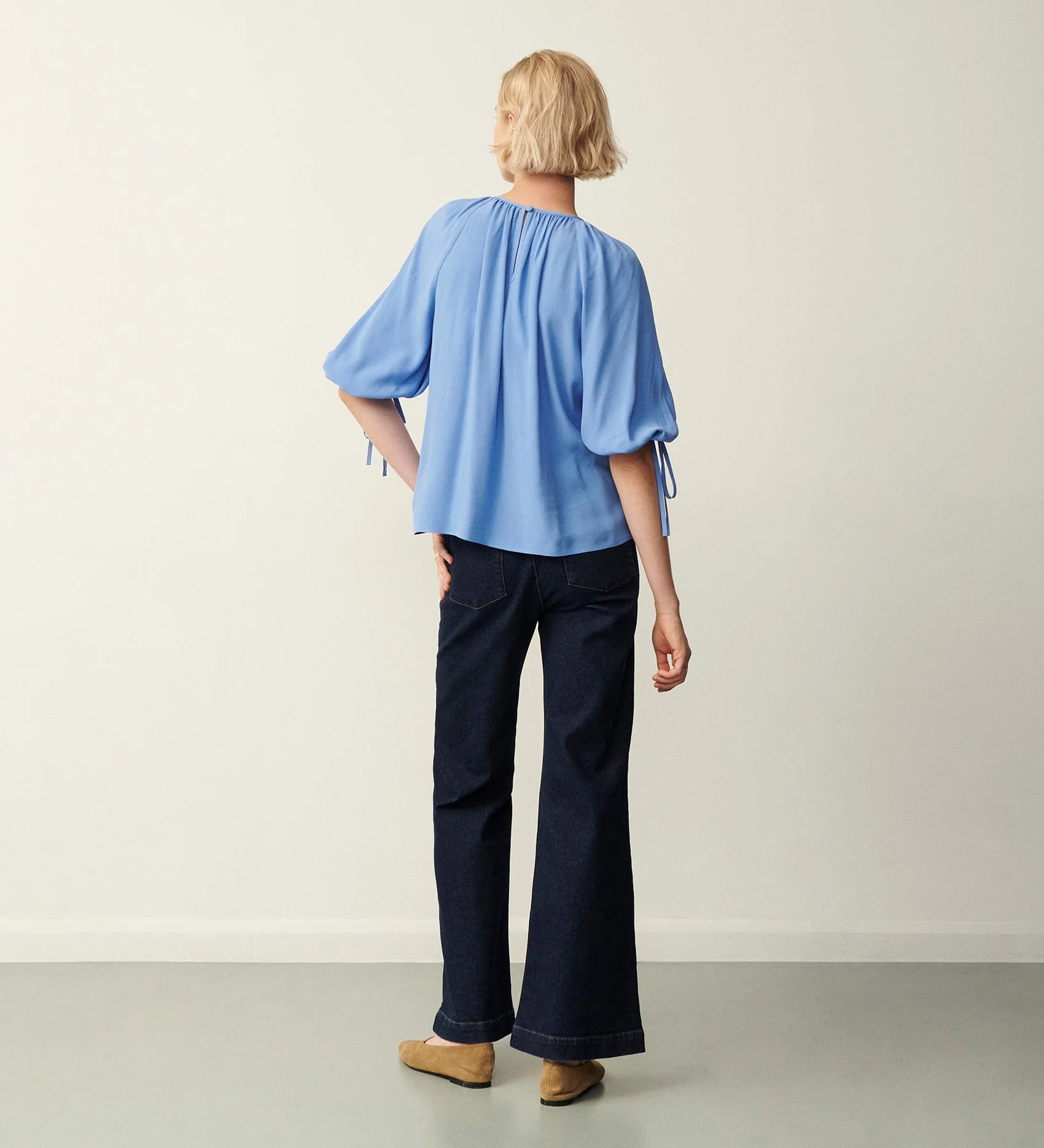 Lucy Light Blue Blouse - Image 4