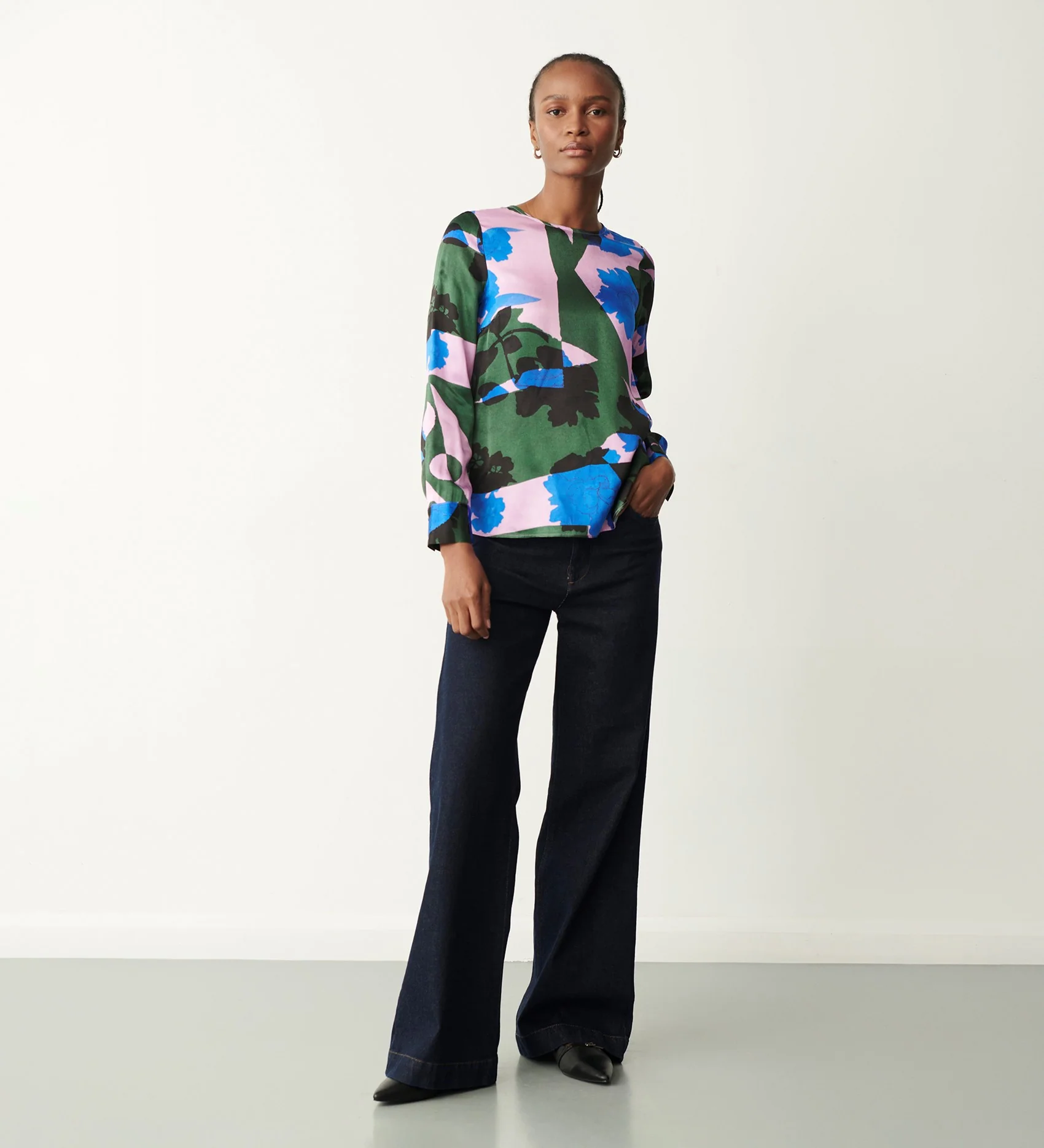 Maddison Pink Floral Blouse - Image 2