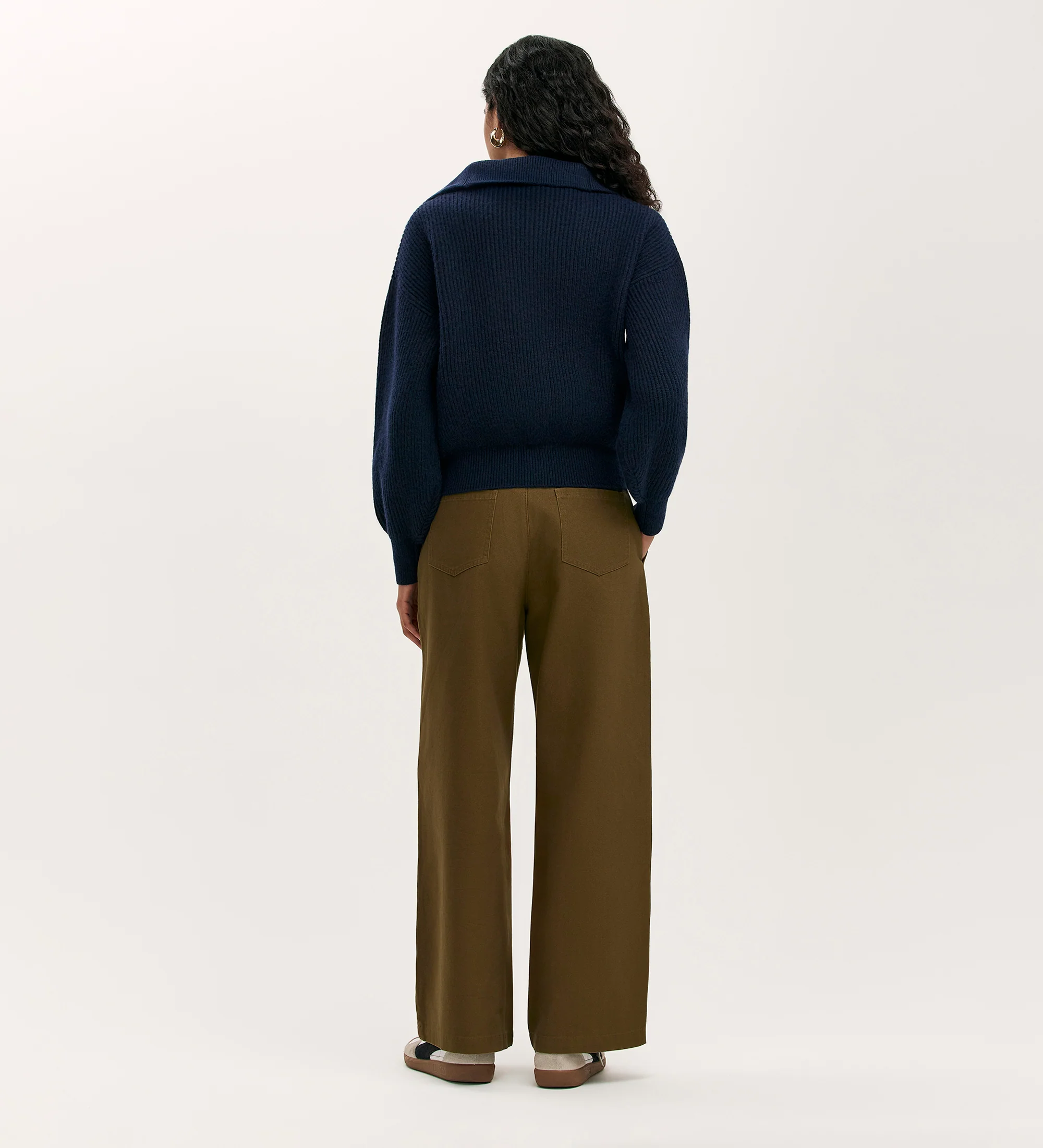 Maddy Navy Knitted Jumper - Image 4