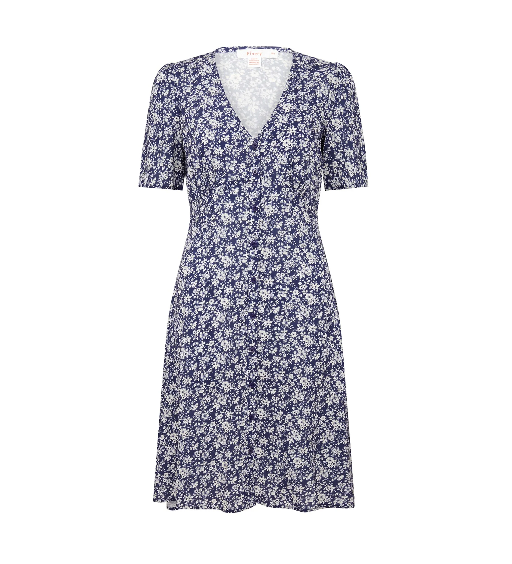 Mala Navy Floral Mini Dress - Image 5