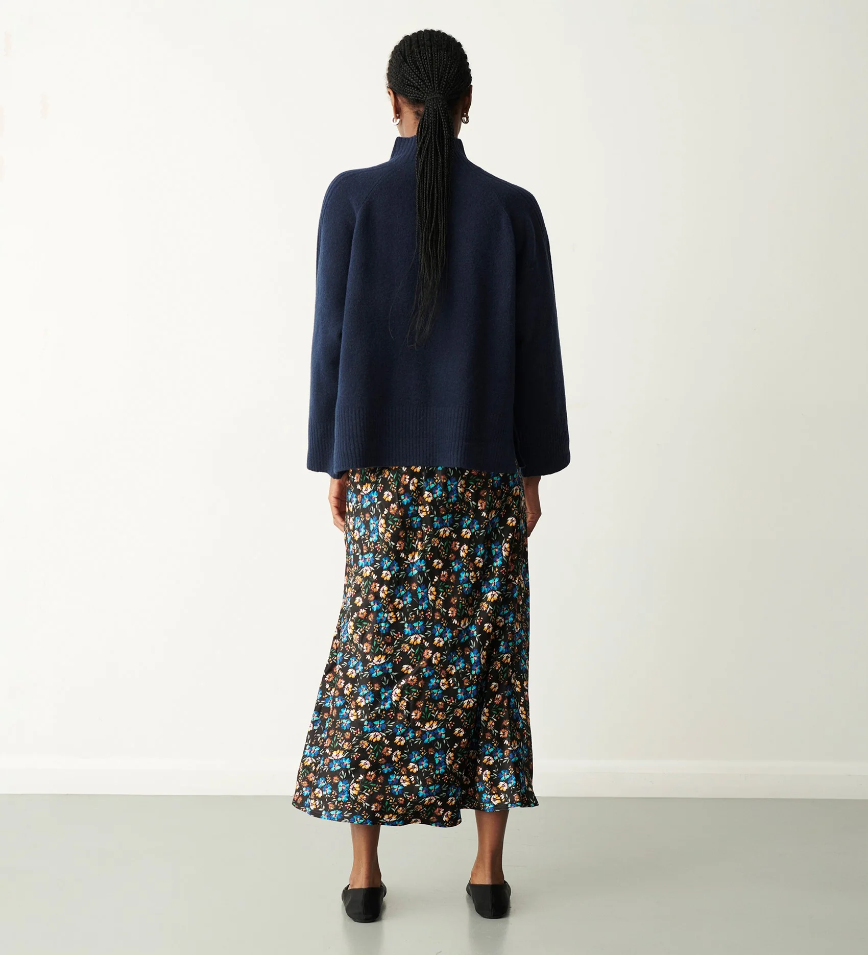 Mandy Ditsy Floral Midi Skirt - Image 4