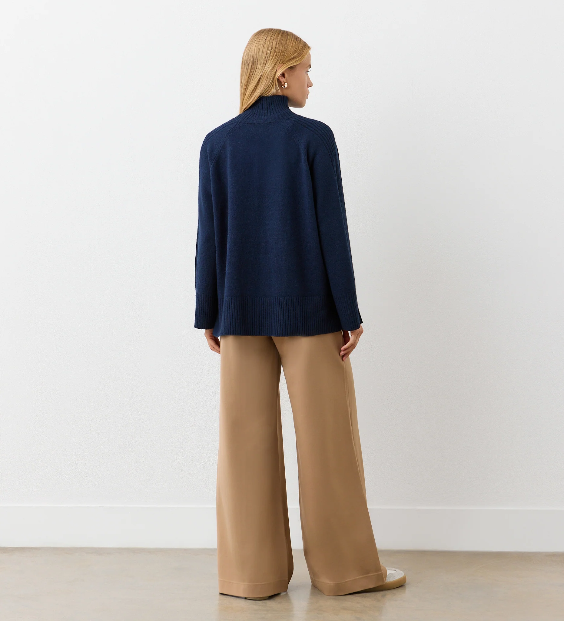 Melanie Navy Knitted Jumper - Image 4