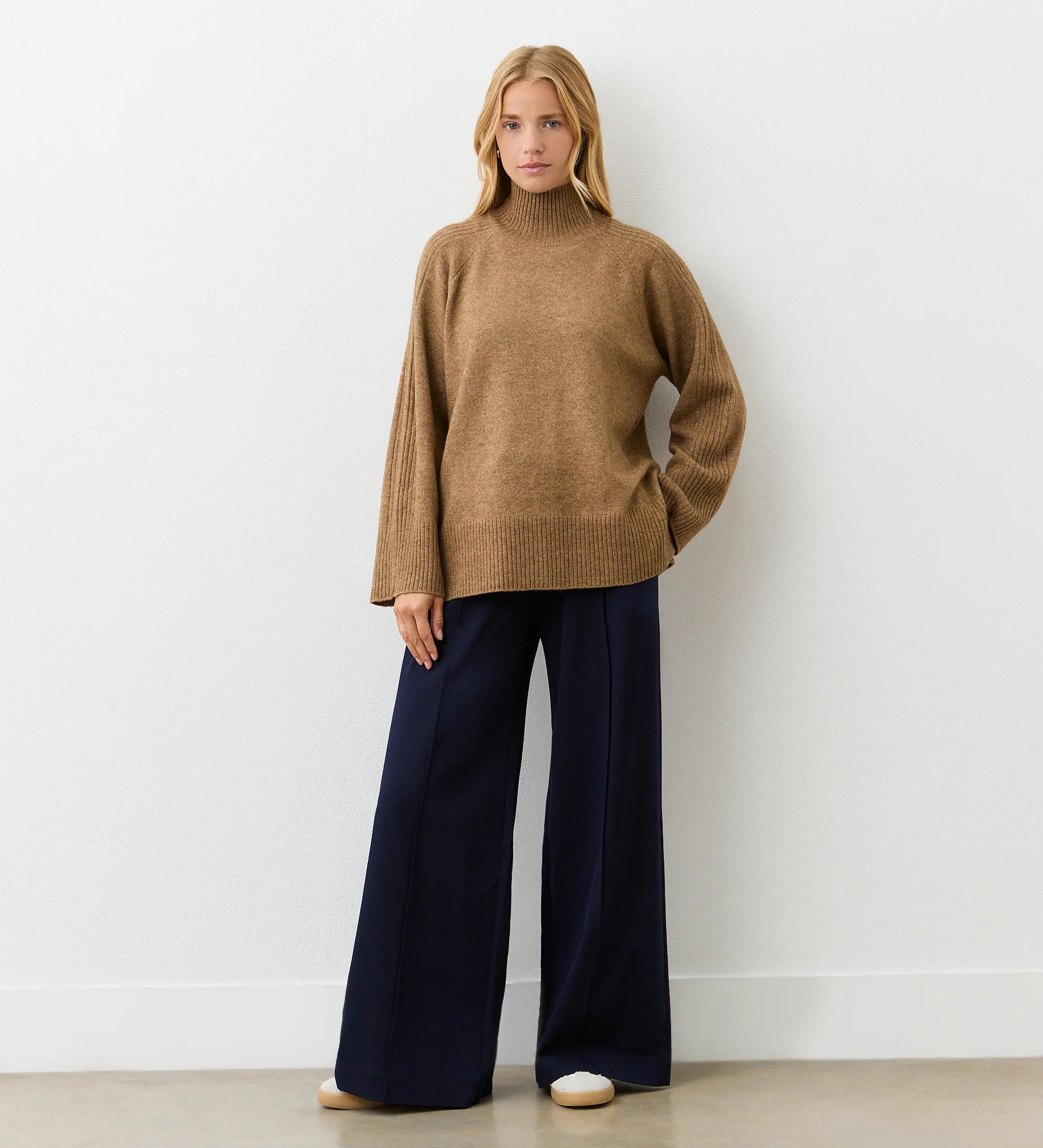Melanie Nutmeg Marl Knitted Jumper - Image 2