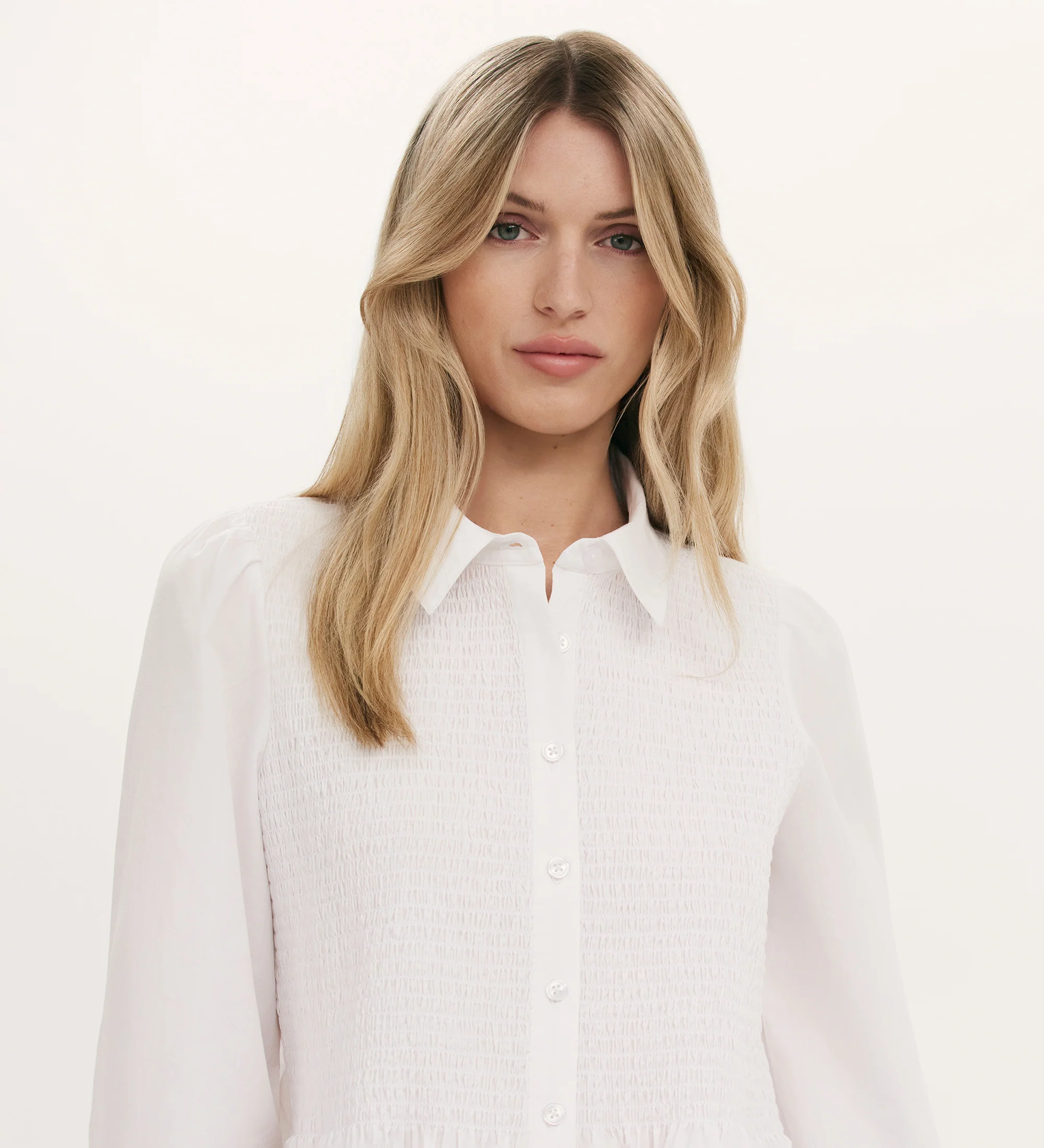 Melissa White Cotton Shirt - Image 3
