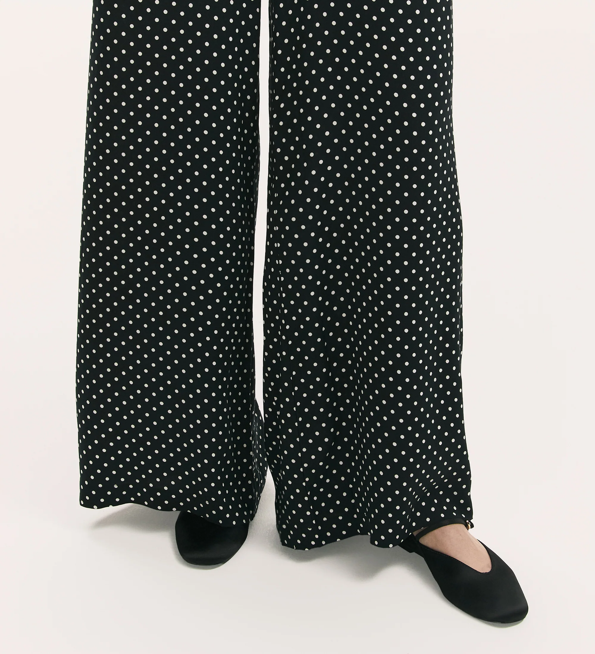 Nat Black Spot Wide Leg Trousers - Image 4