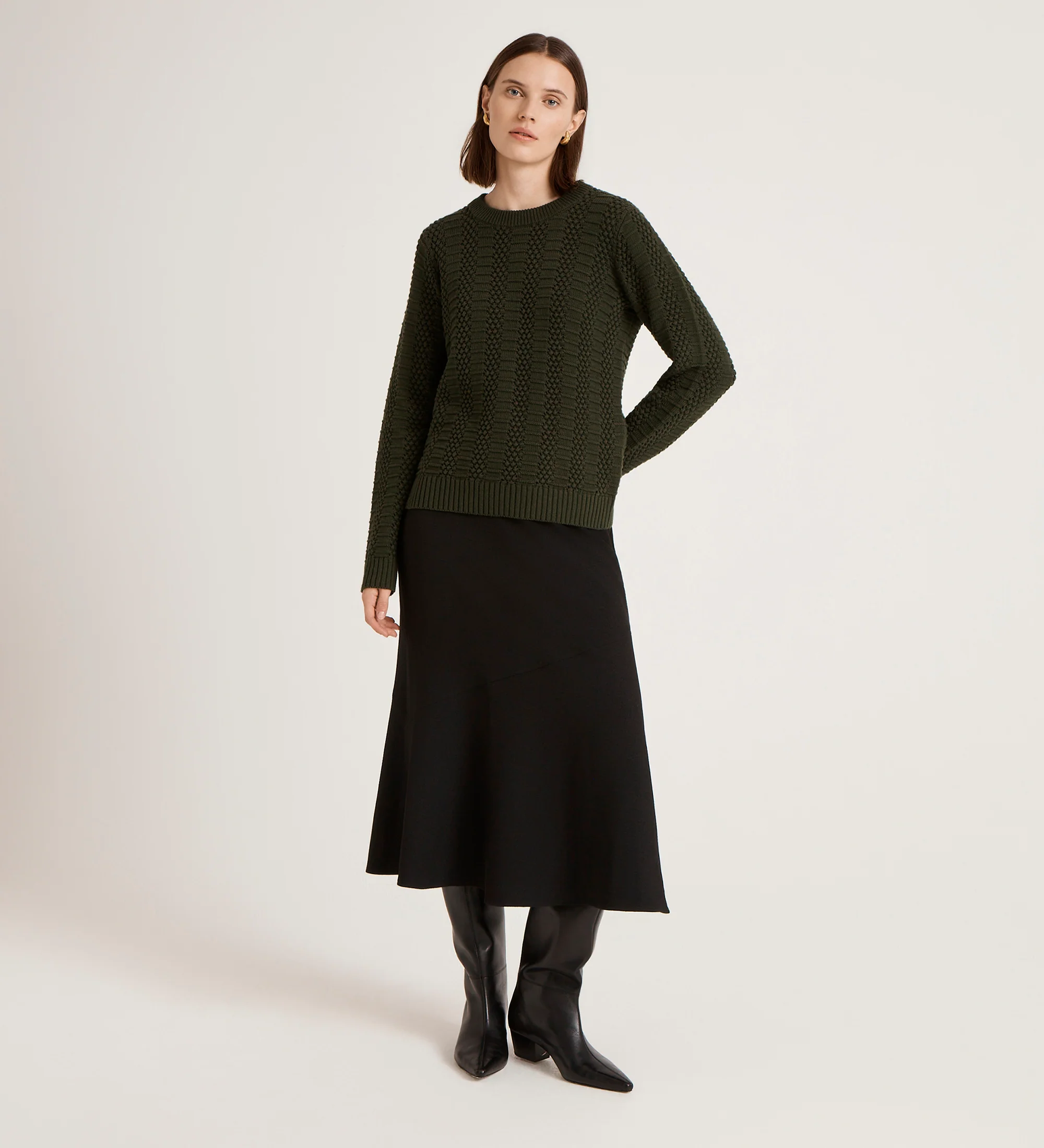 Nova Green Knitted Jumper - Image 2