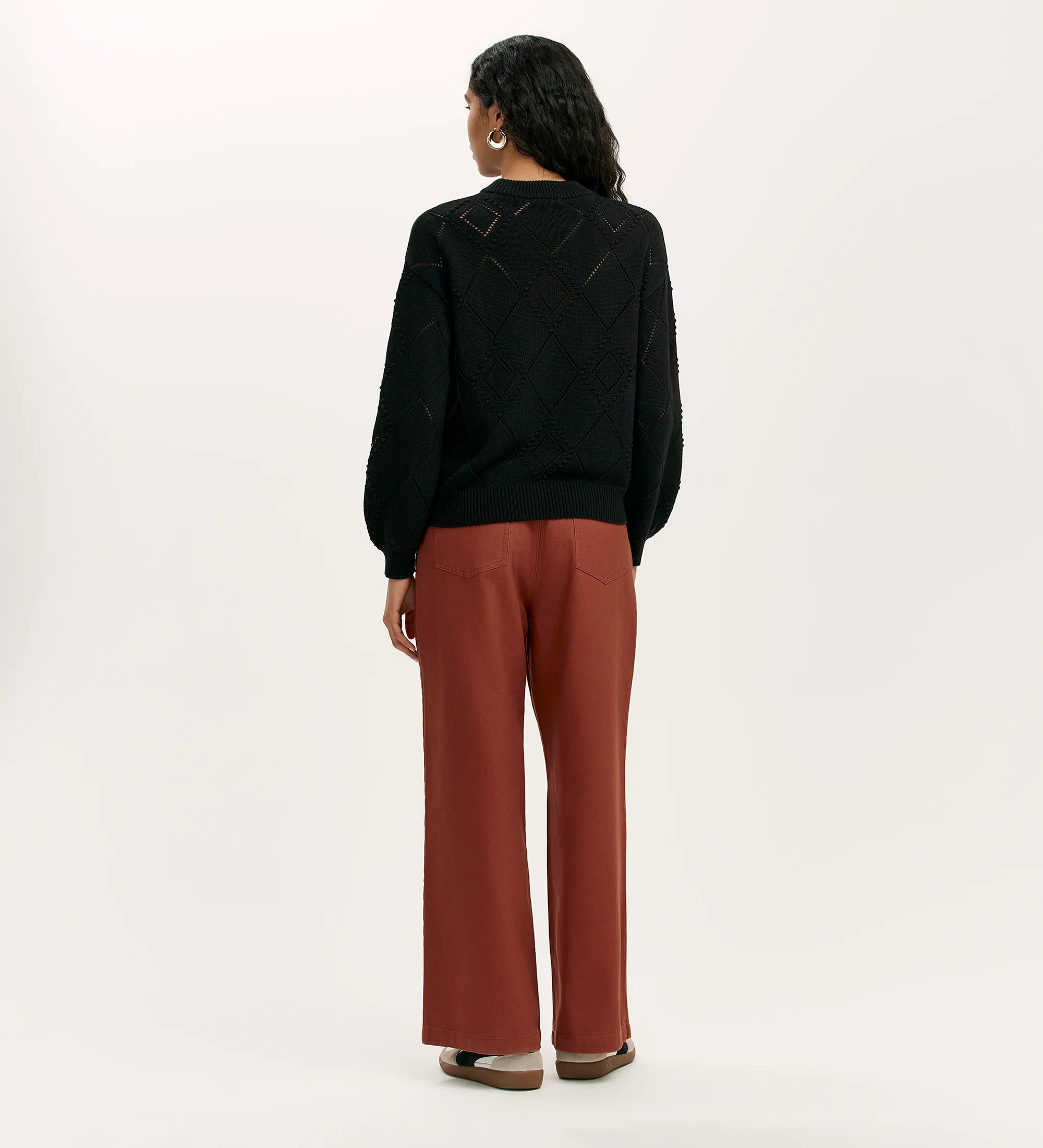 Odette Black Knitted Jumper - Image 4