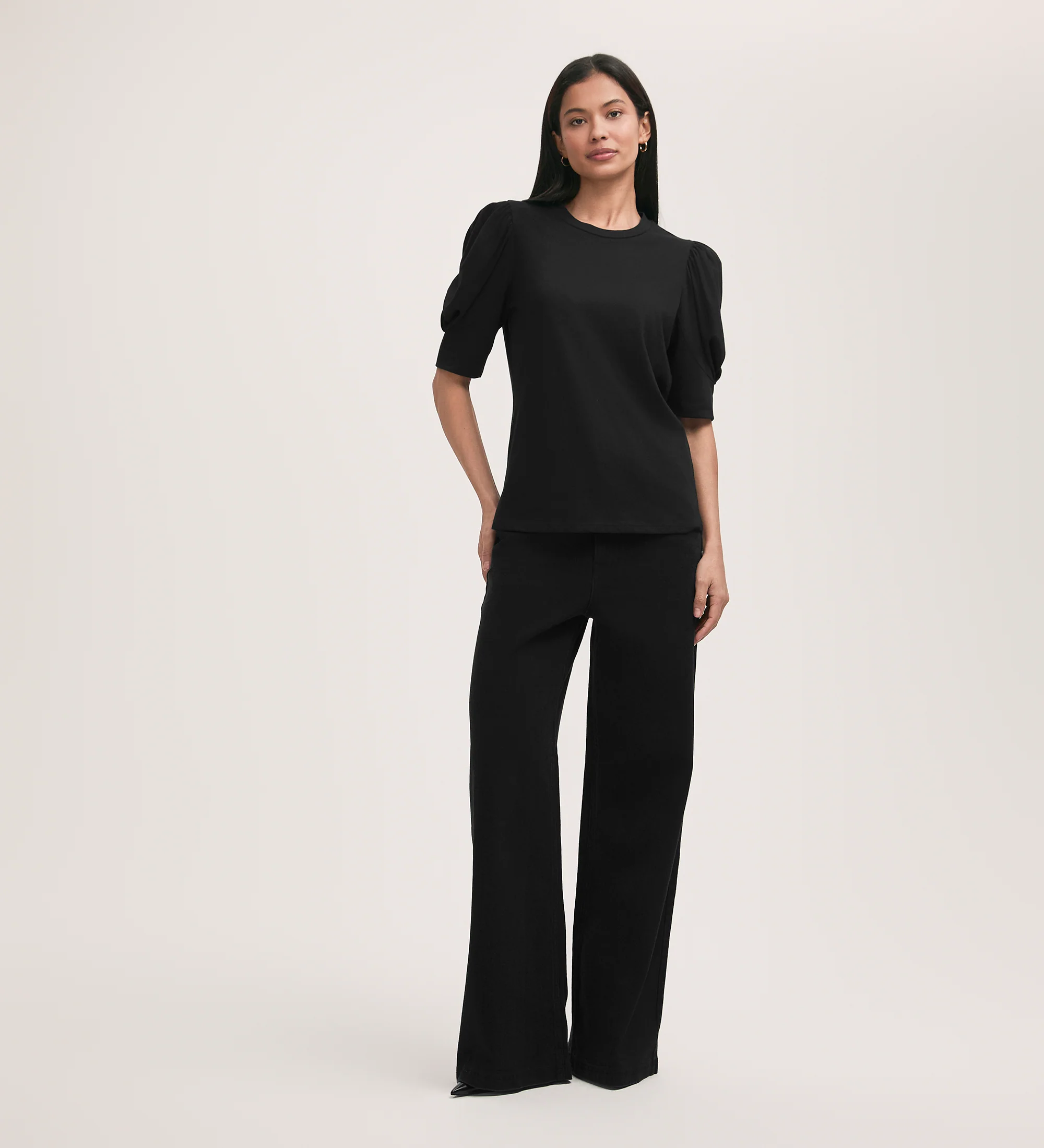 Oriel Black Jersey T-Shirt - Image 2
