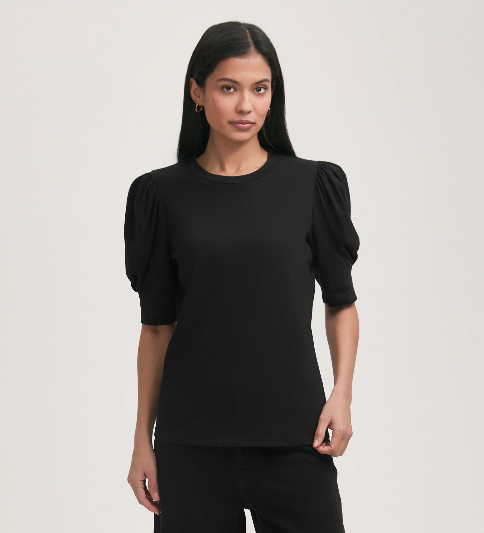 Oriel Black Jersey T-Shirt - Image 3