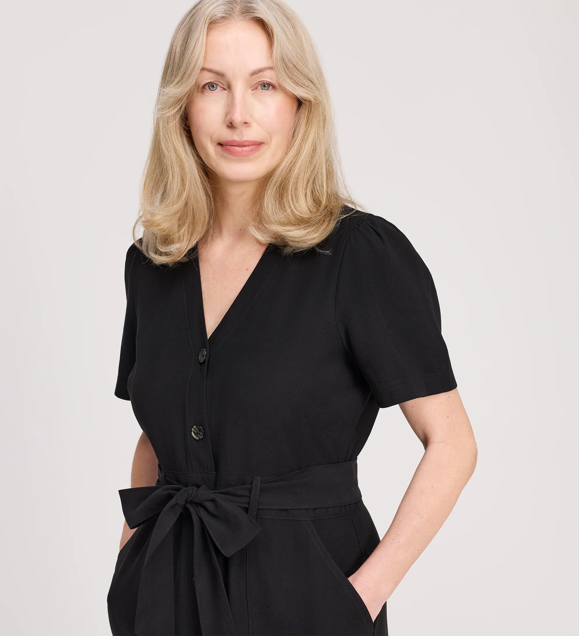 Priscilla Black Cupro Midi Dress - Image 2