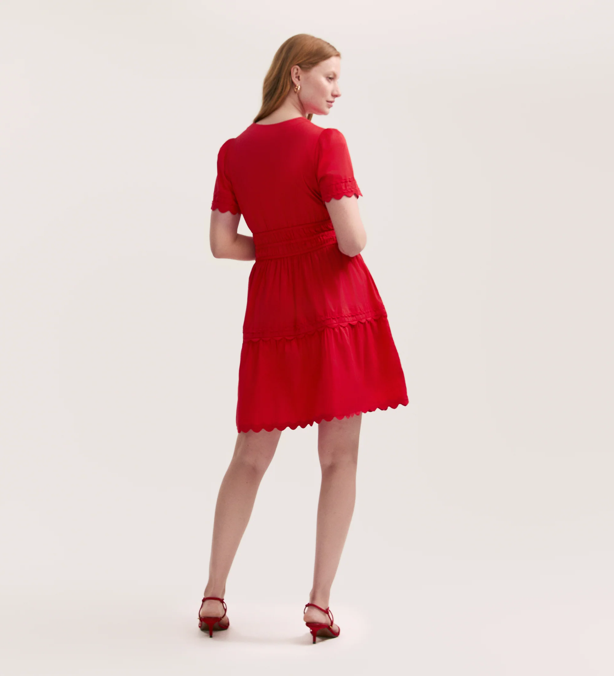 Reece Red Short Dress - Image 4