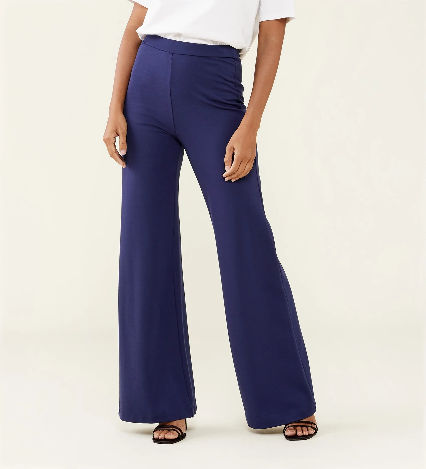 Reyna Navy Ponte Jersey Trousers - Image 2