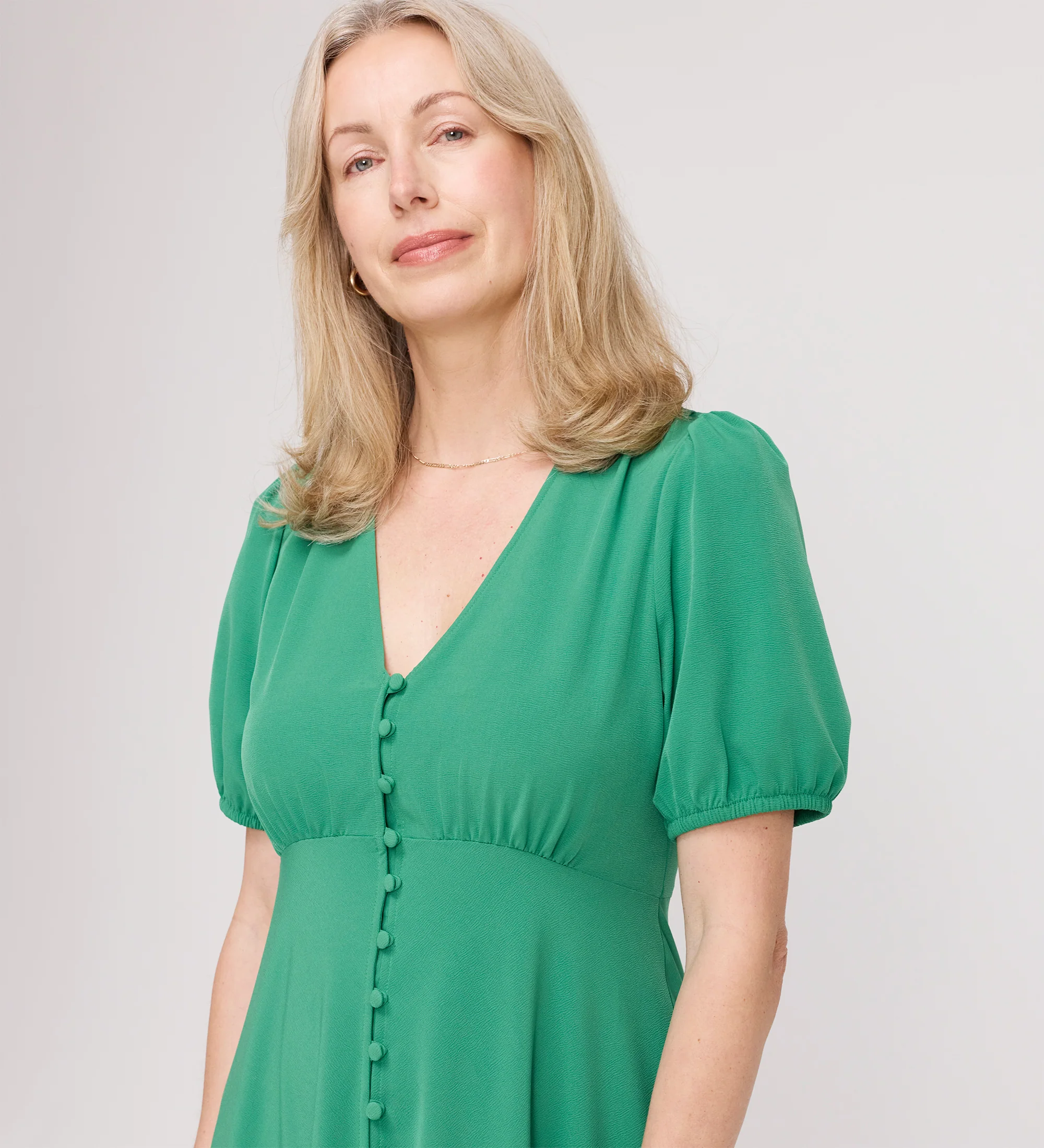 Robyn Green Button Through Midi Dress - Image 2