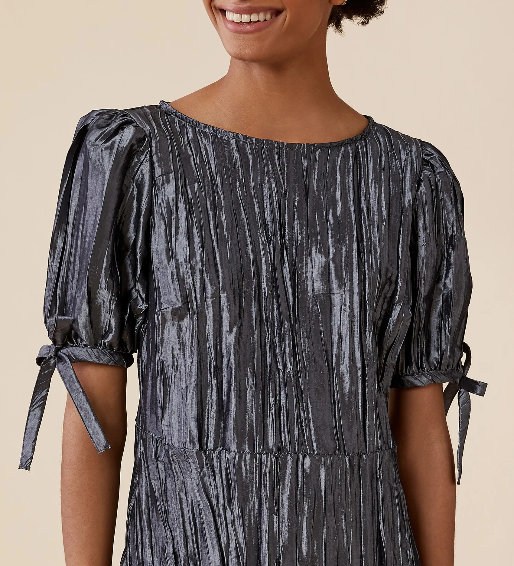 Ruby Midi Silver Dress - Image 2