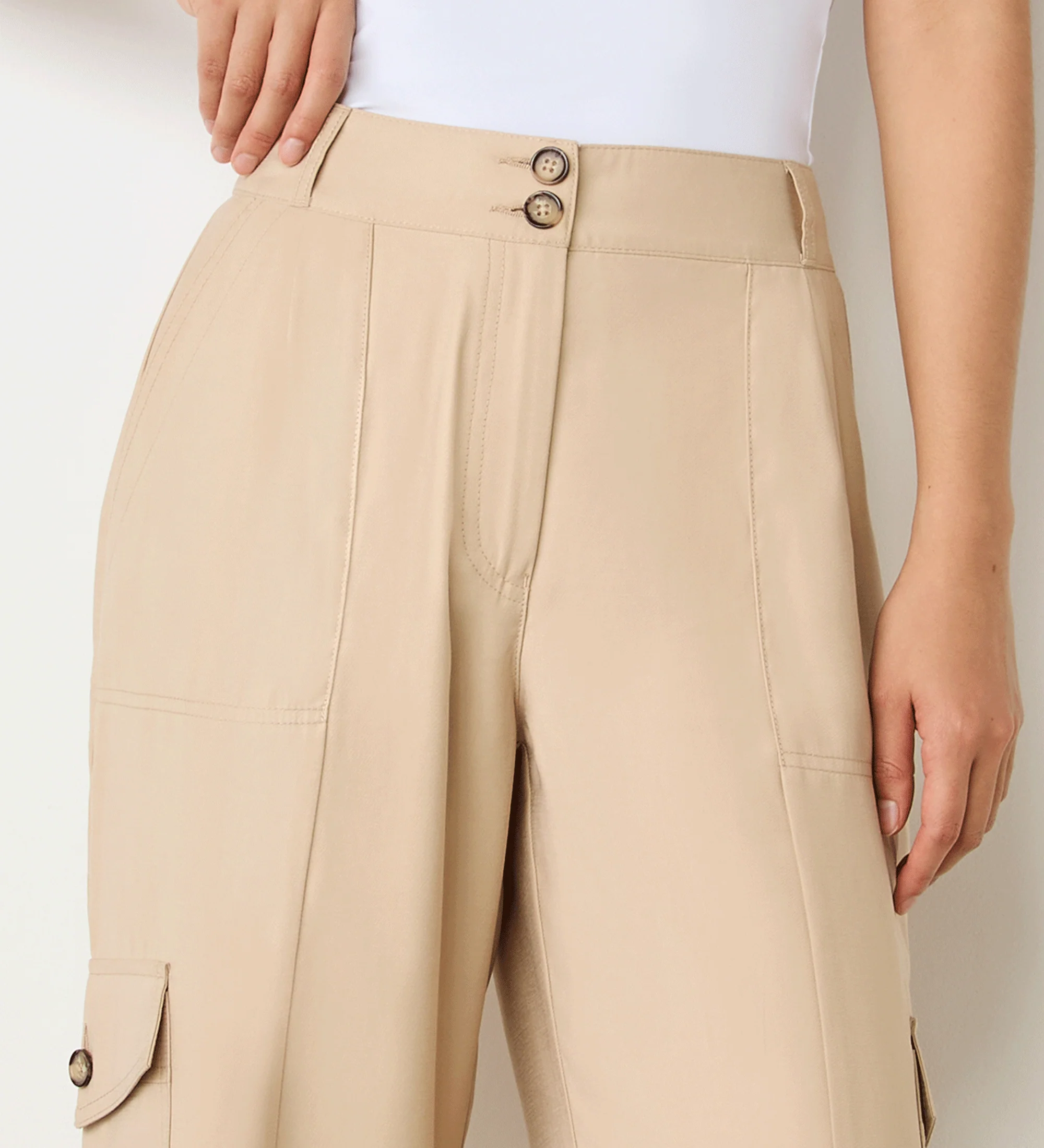 Sara Stone Cargo Trousers - Image 3